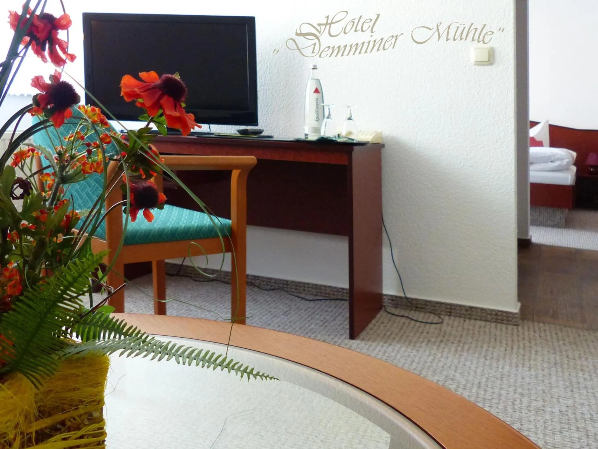 TV and multimedia, Bed in Hotel Demminer Mühle