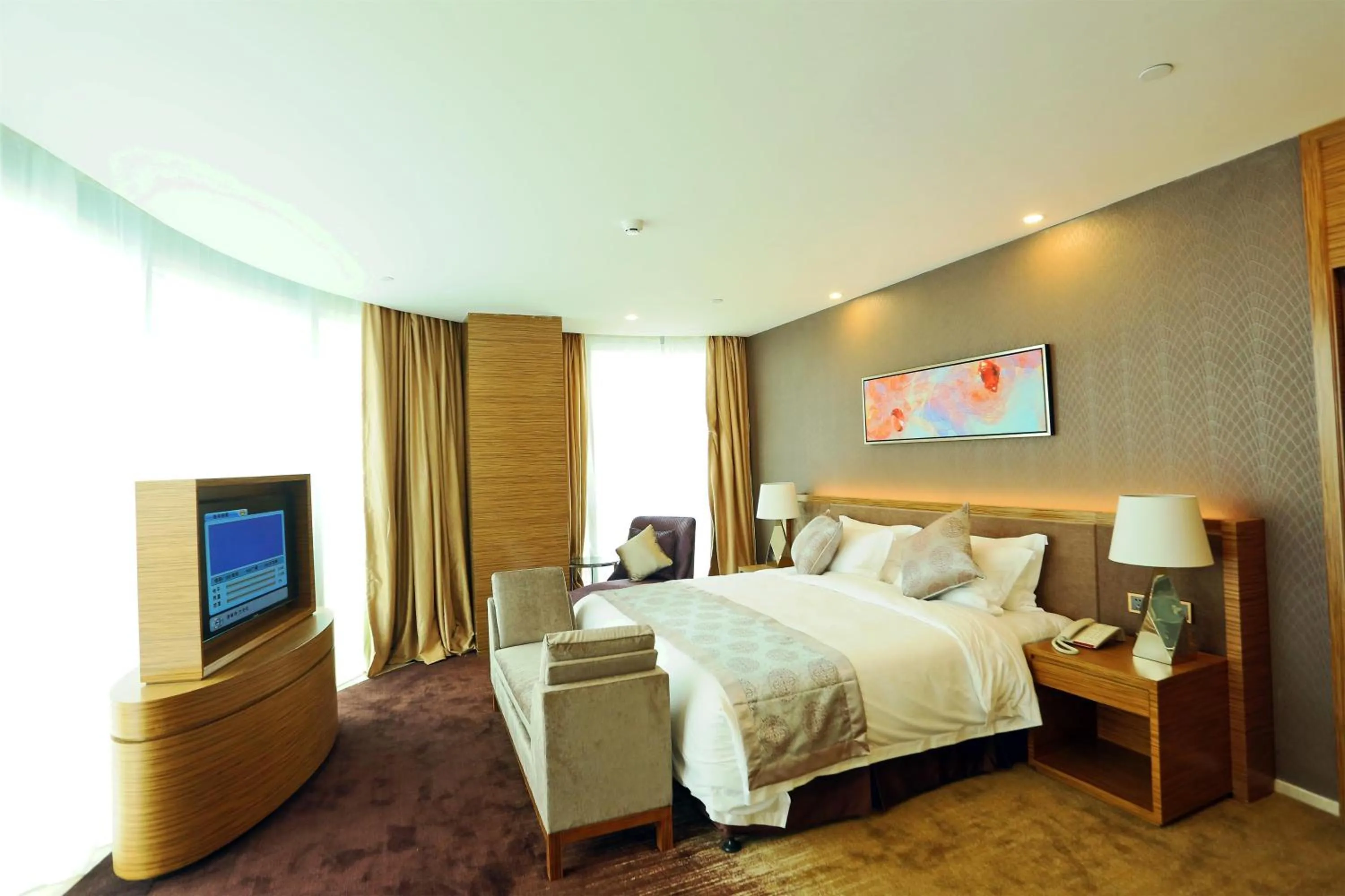 Bedroom in Shenzhen Baoan PLUS Gems Cube Hotel