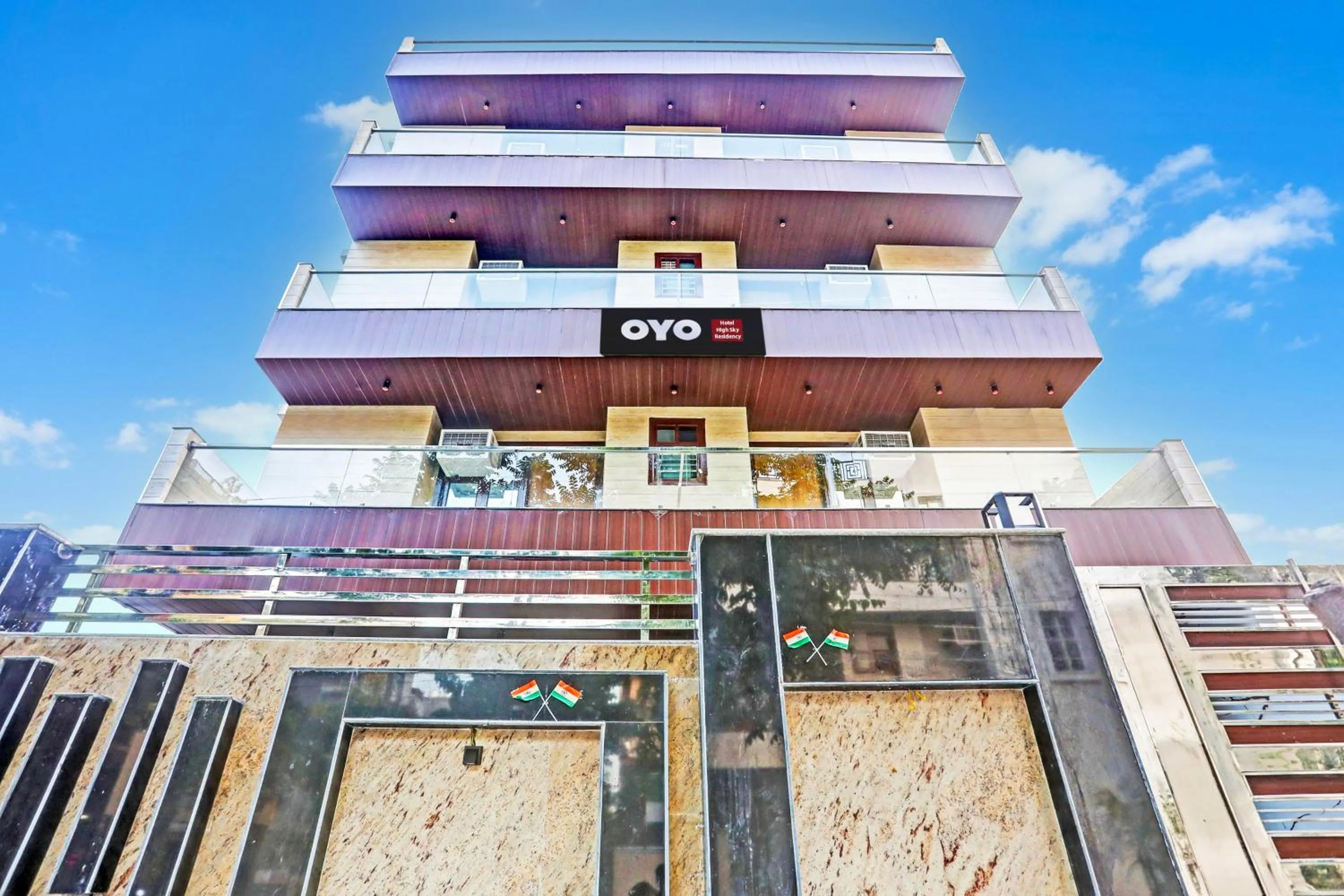 Facade/entrance in Hotel O High Sky Residency