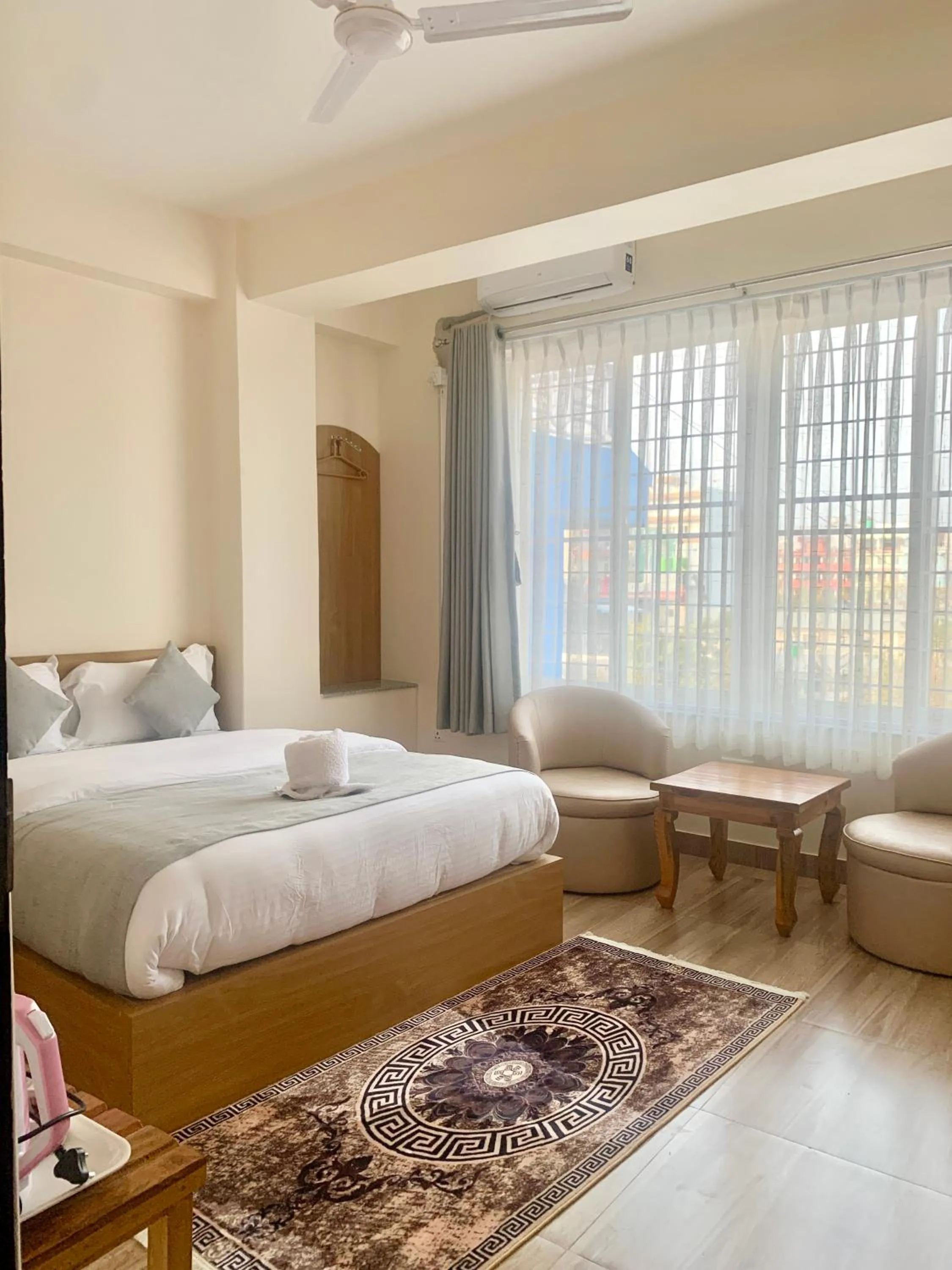 Bed in Namaste Guest House