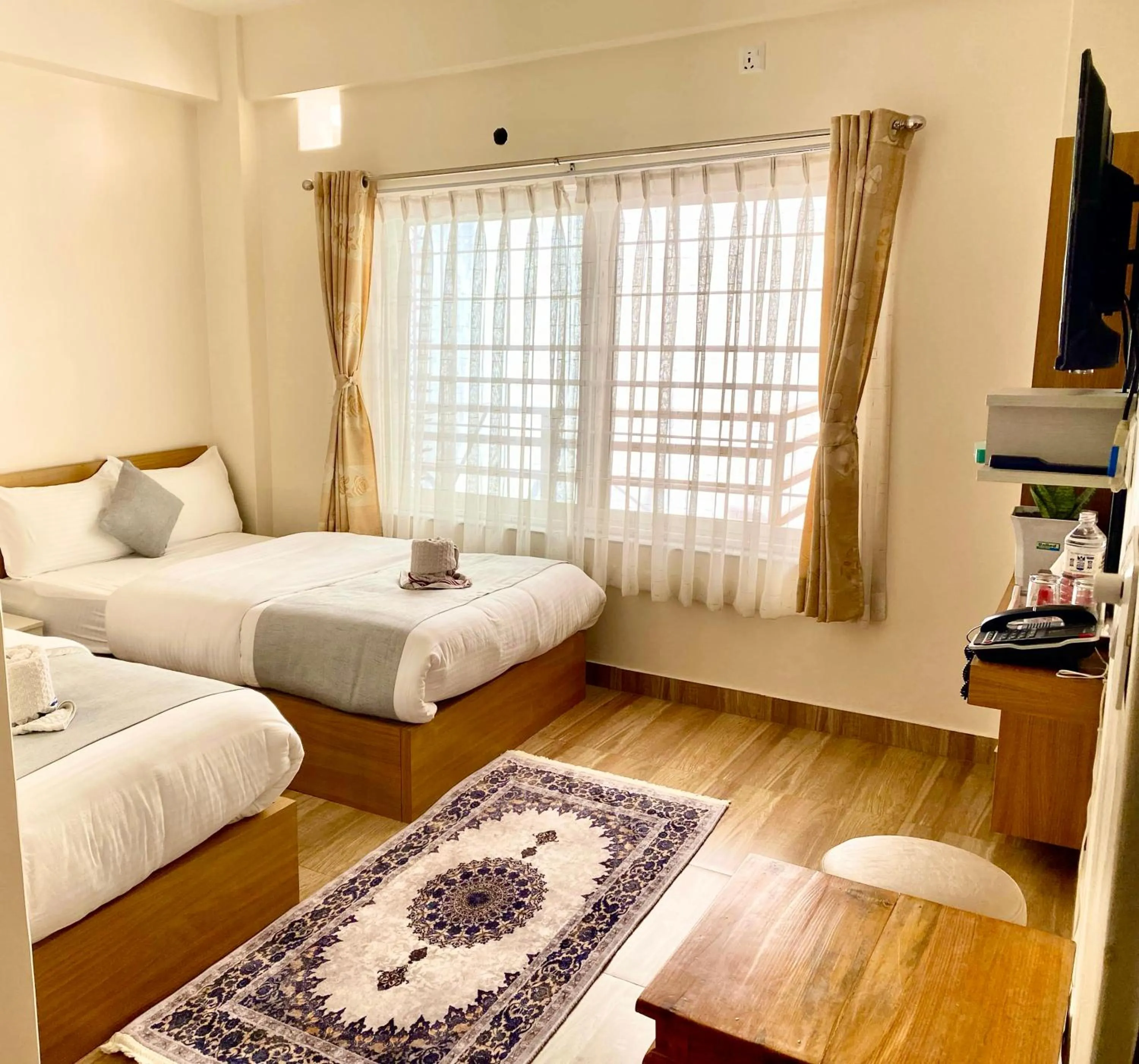 Bed in Namaste Guest House