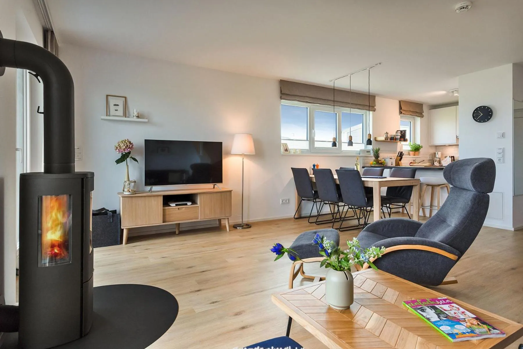 "Meerliebe" Wasserblick, 3 Terrassen, 2 Strandkörbe, Sauna, Kamin, Highspeed-Wlan