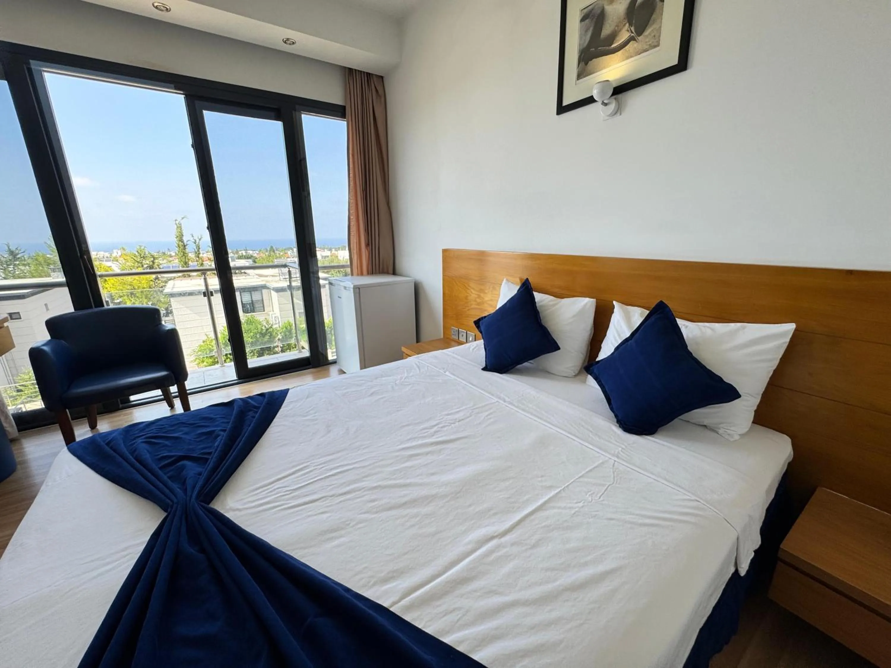 Bed in Bellapais Oasis Hotel