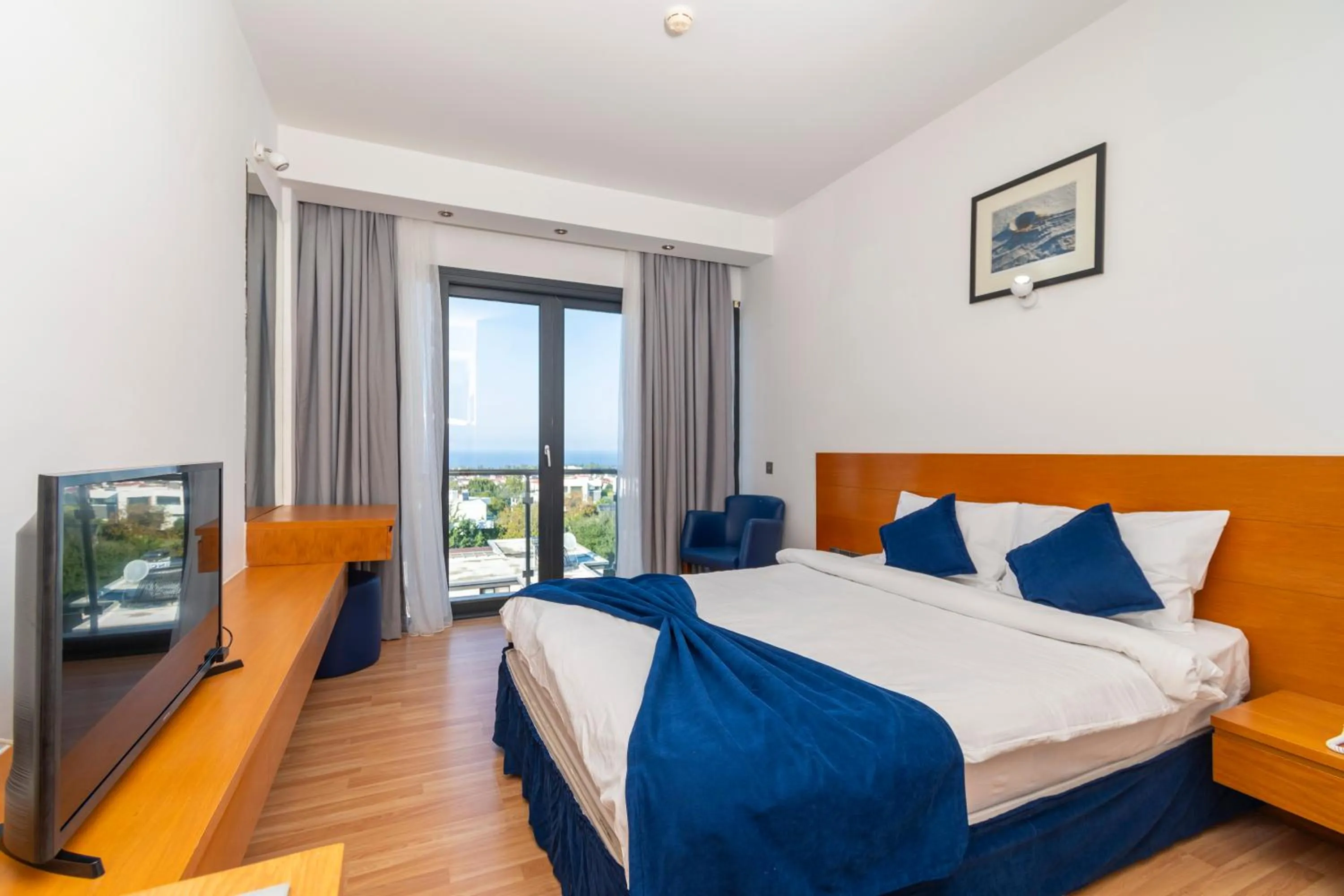 Bed in Bellapais Oasis Hotel