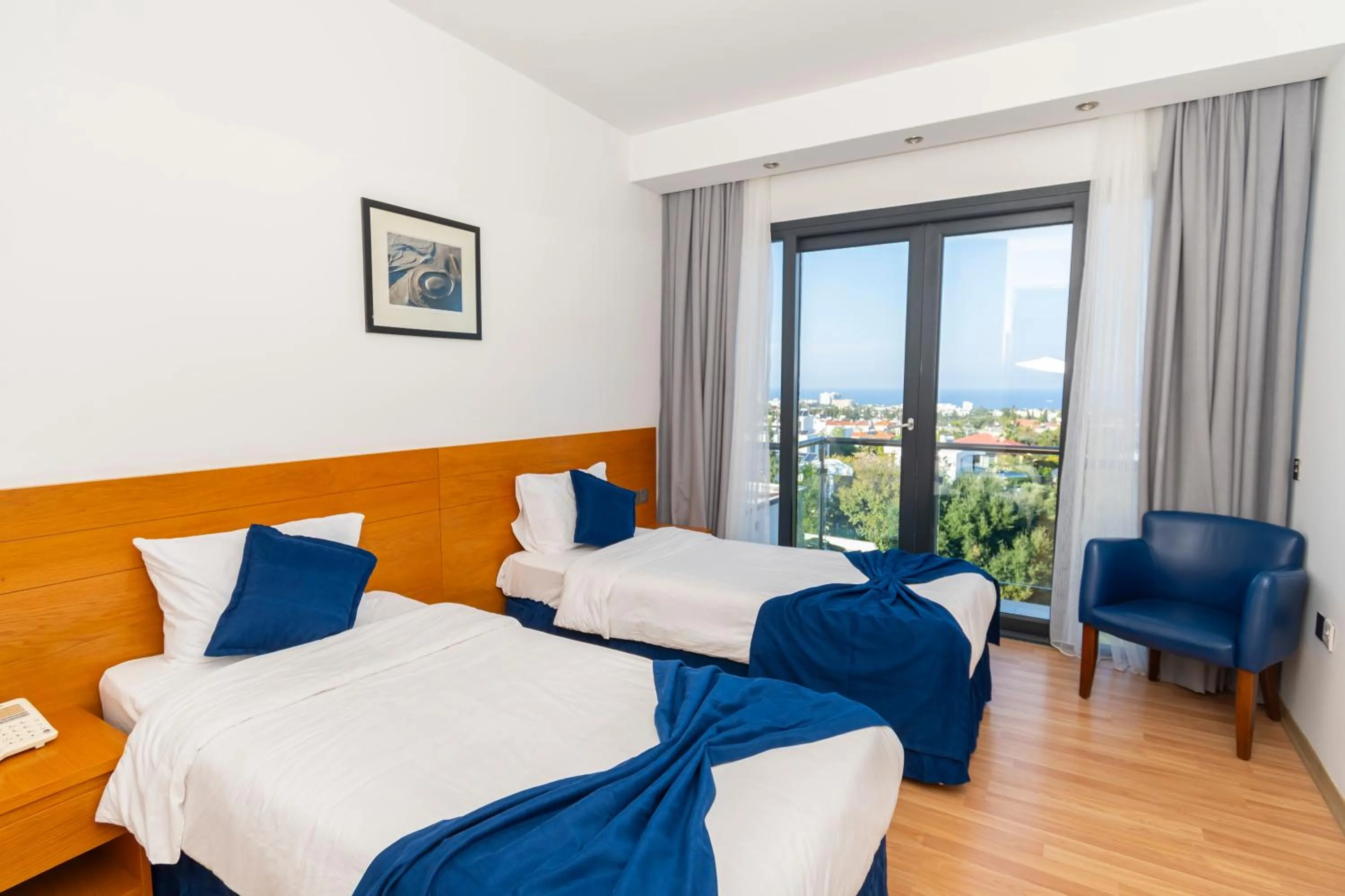 Bed in Bellapais Oasis Hotel