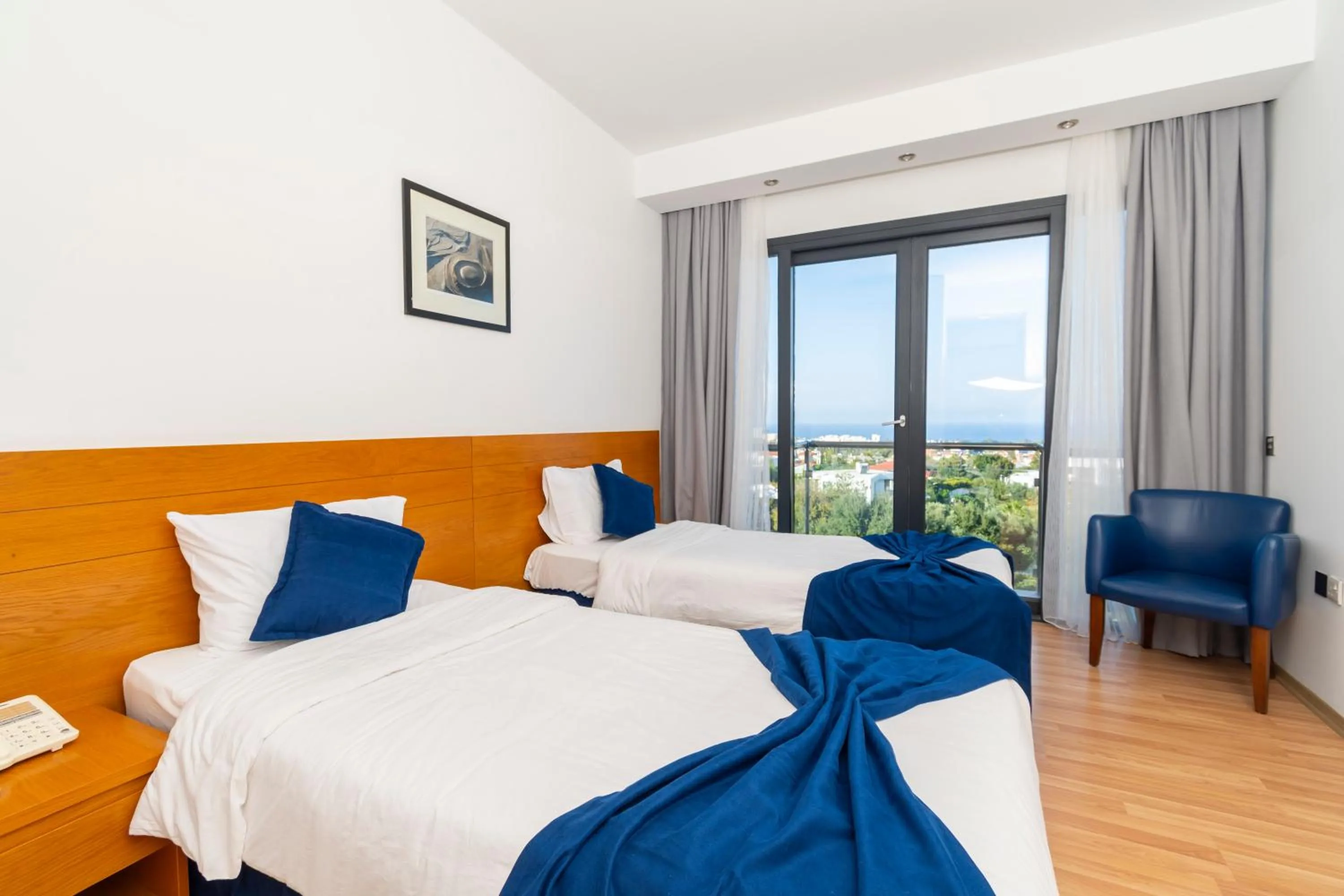 Bed in Bellapais Oasis Hotel