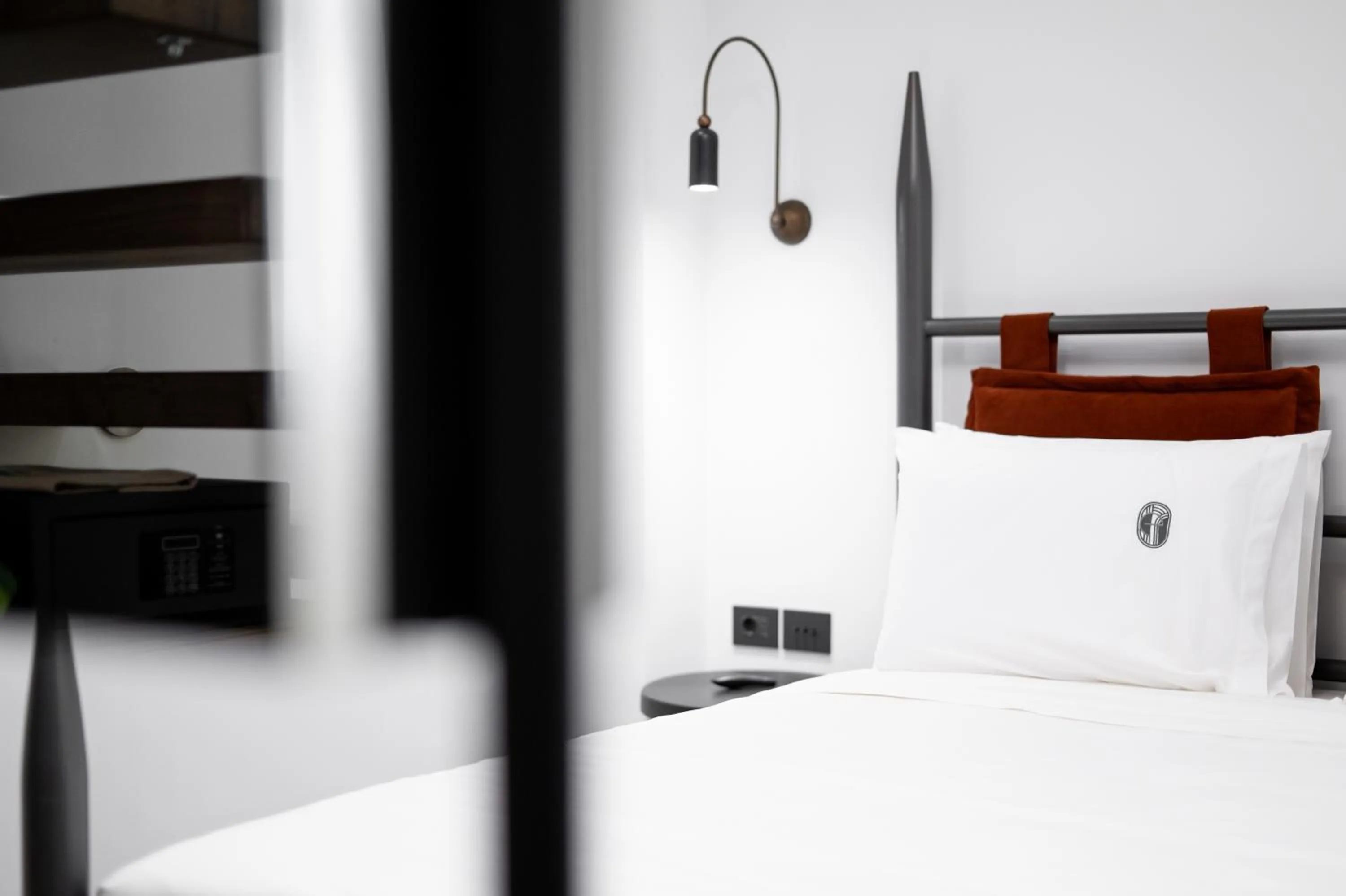 Bed in Emerald Hotel Athens