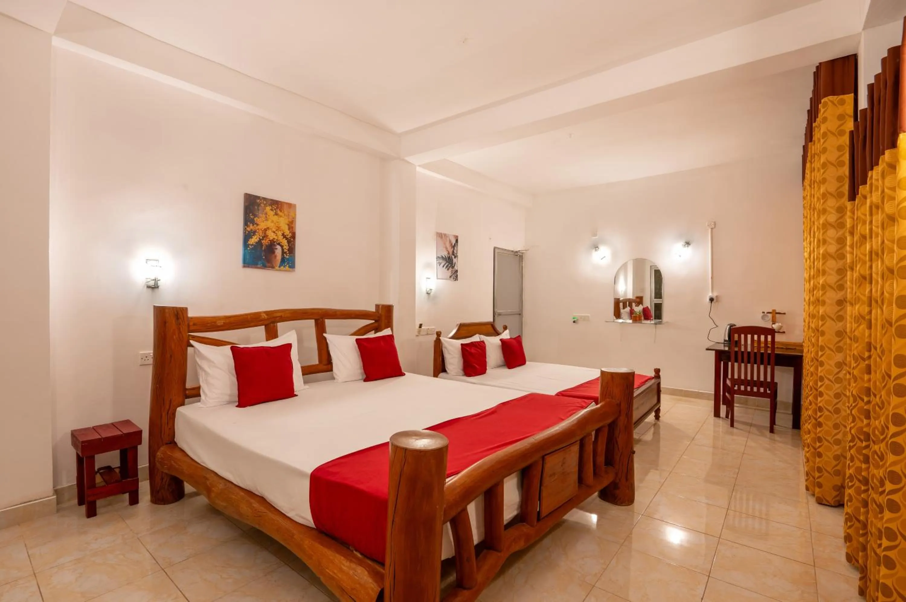 Bedroom, Bed in Ayurvedic Lanka Wellness Hotel