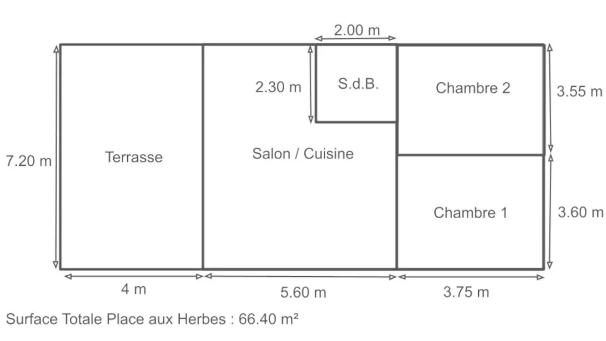 Floor plan in Secret d'Uzès - Place aux Herbes - Piscine chauffée et Jacuzzi