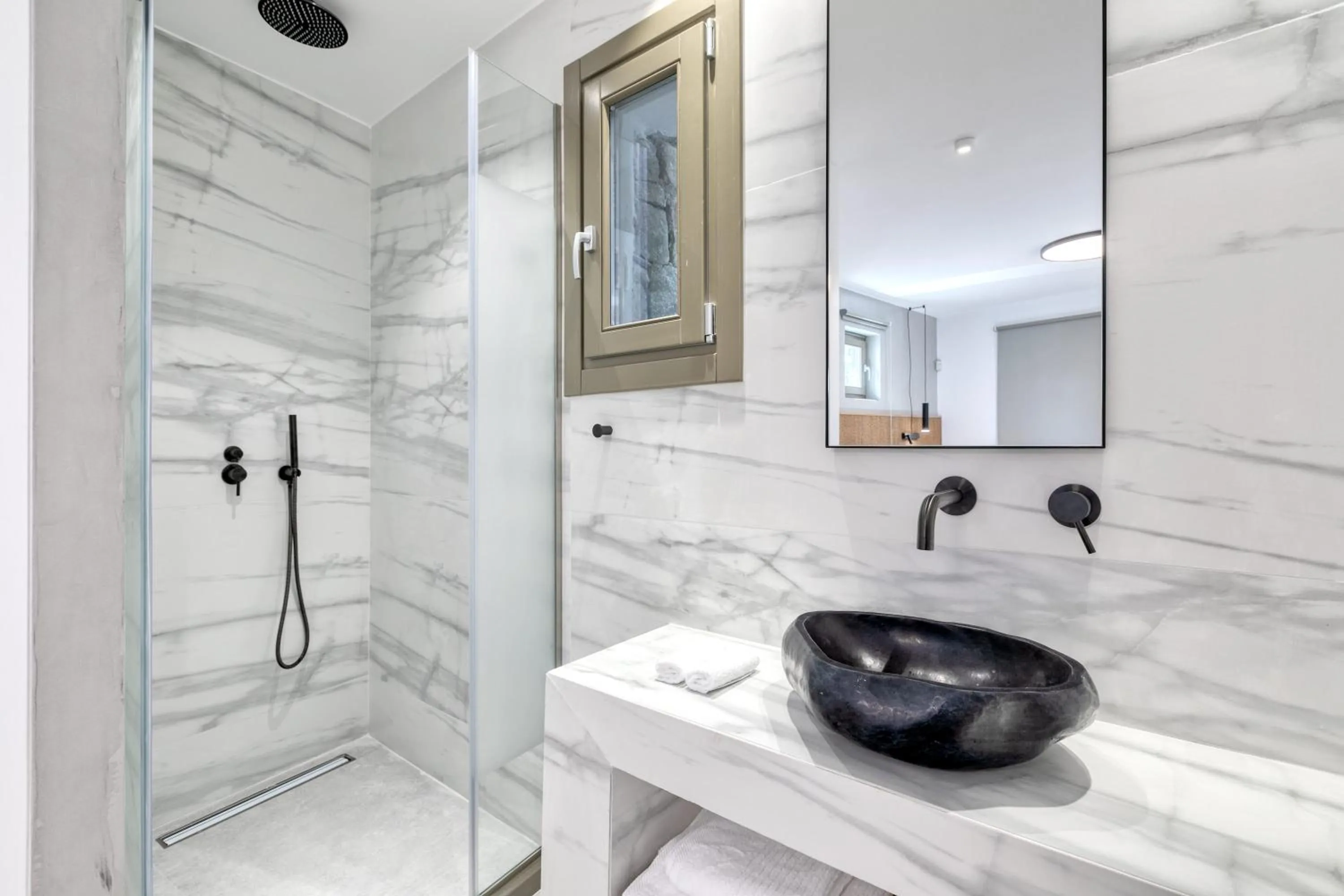 Shower in Nasta Suites & Villas Intentional Living Mykonos