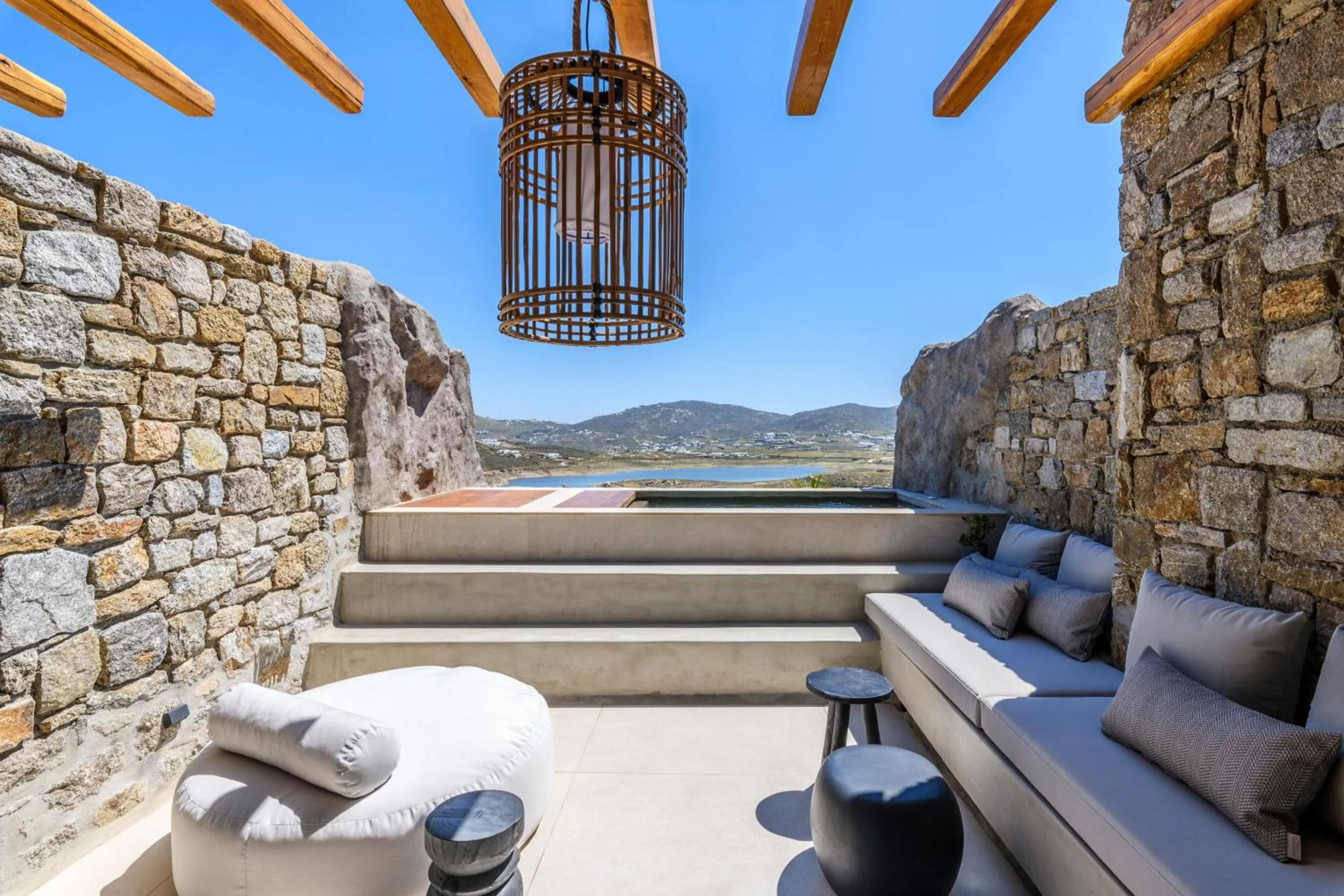 Patio in Nasta Suites & Villas Intentional Living Mykonos