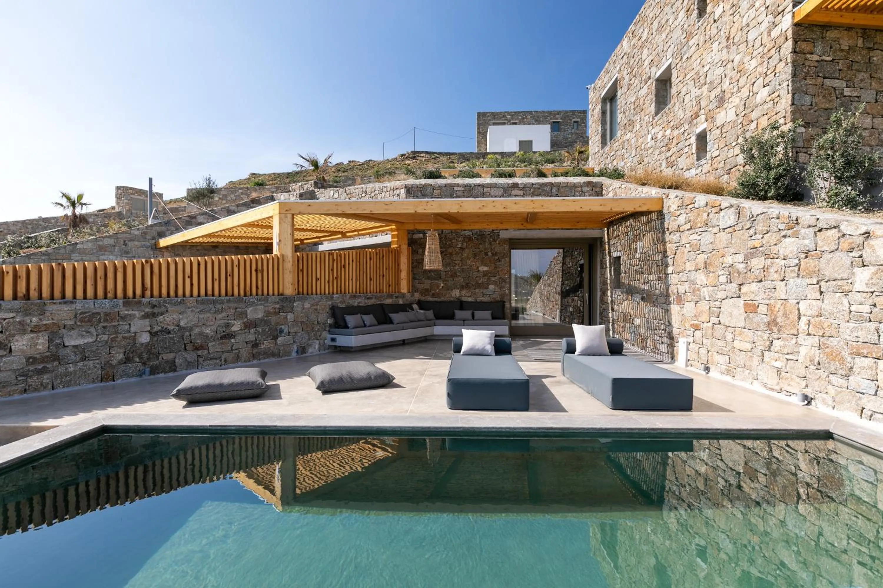 Patio in Nasta Suites & Villas Intentional Living Mykonos