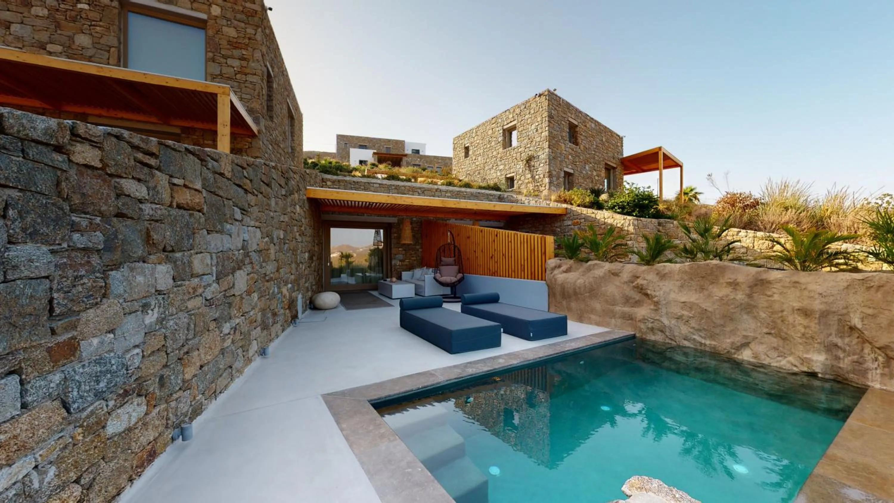 Patio in Nasta Suites & Villas Intentional Living Mykonos