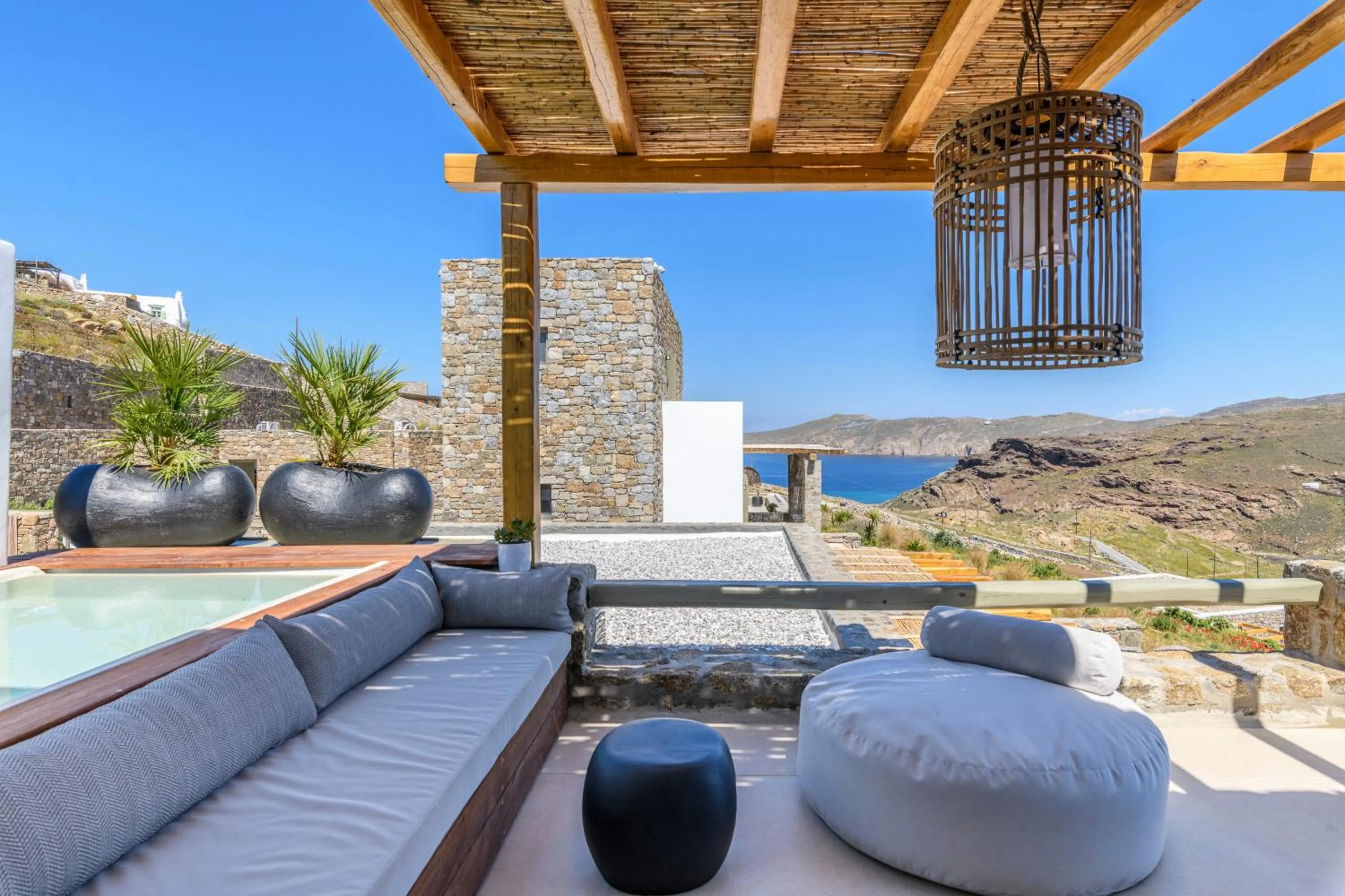 Patio in Nasta Suites & Villas Intentional Living Mykonos