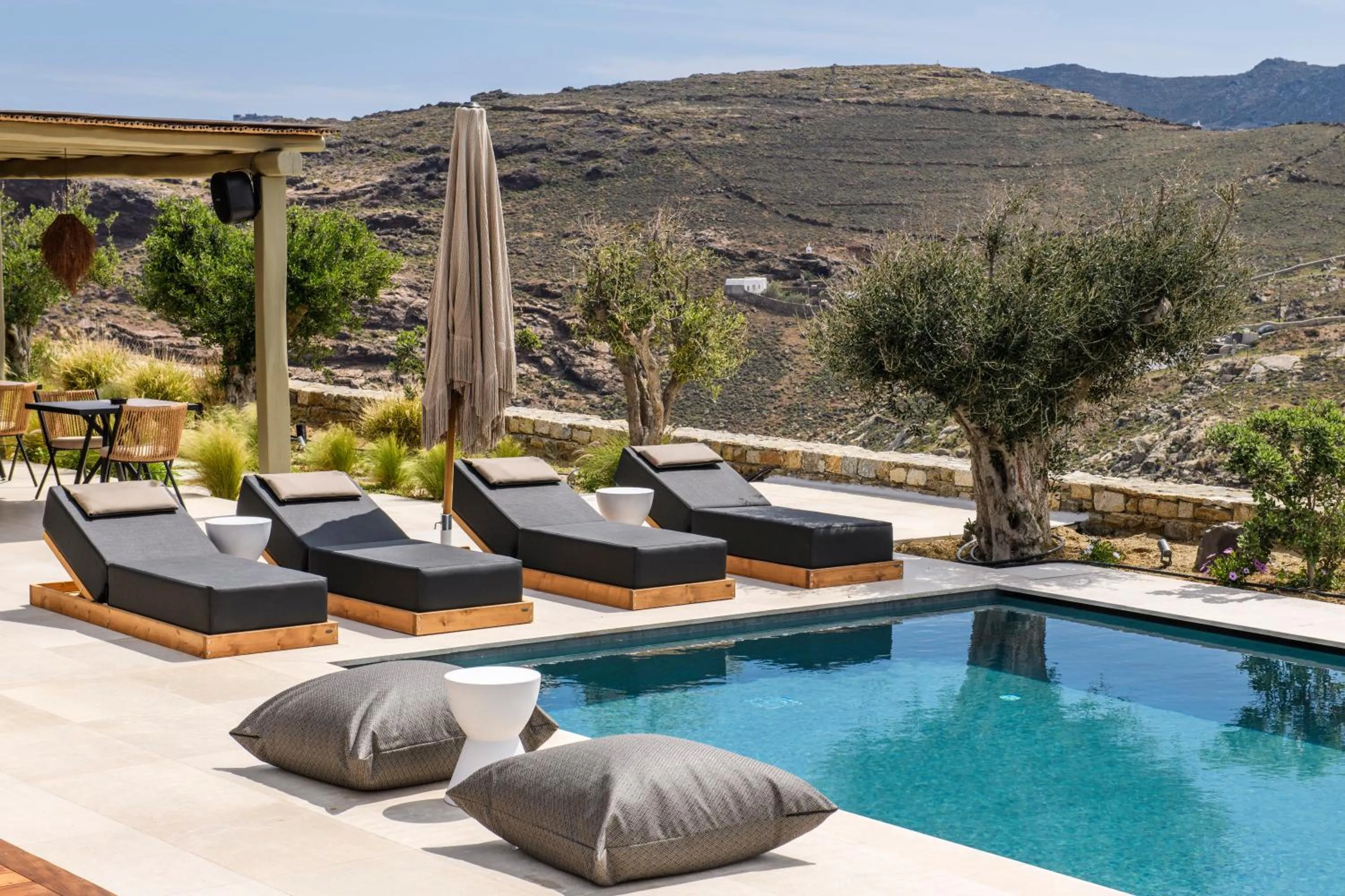 Swimming pool in Nasta Suites & Villas Intentional Living Mykonos