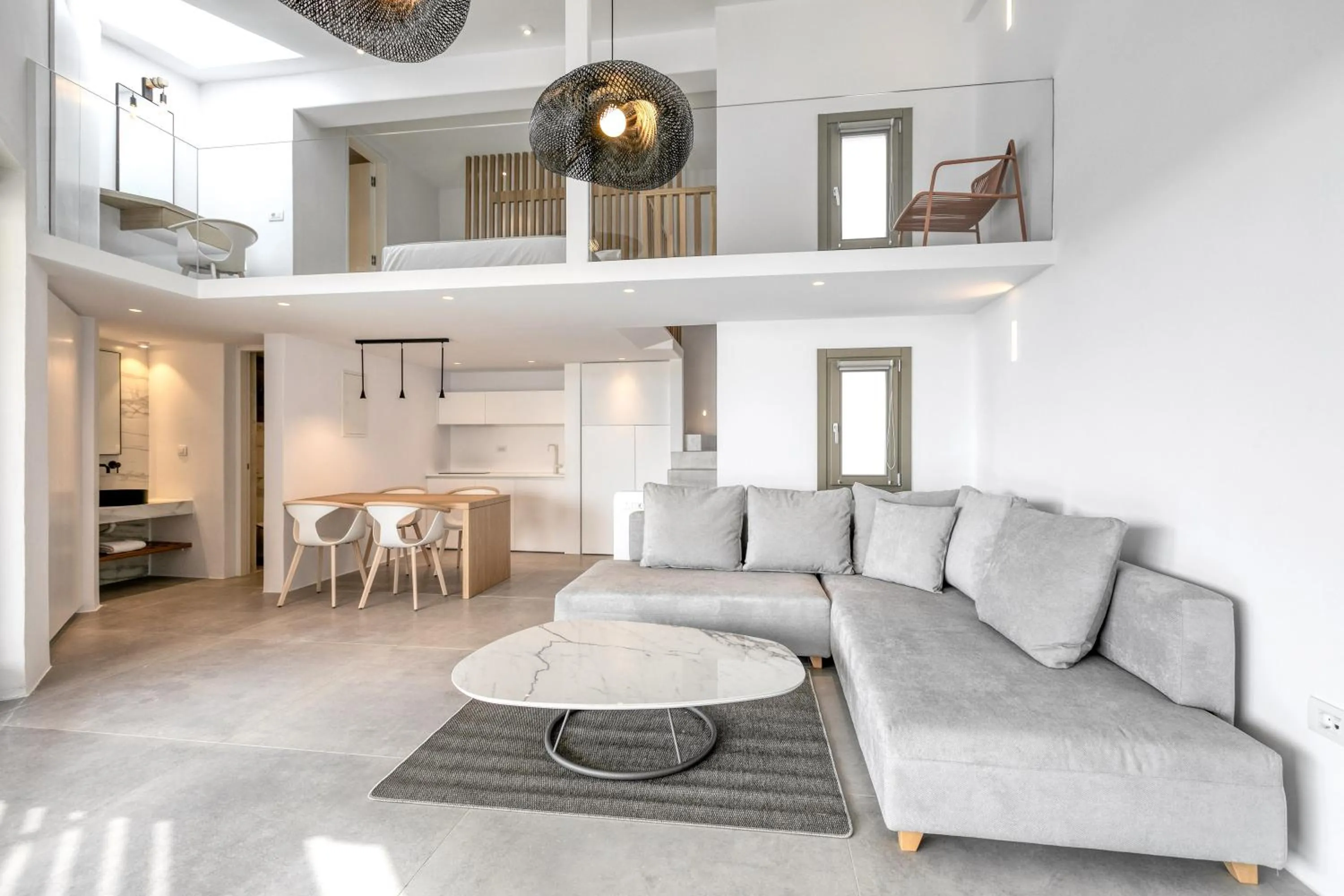 Kitchen or kitchenette in Nasta Suites & Villas Intentional Living Mykonos