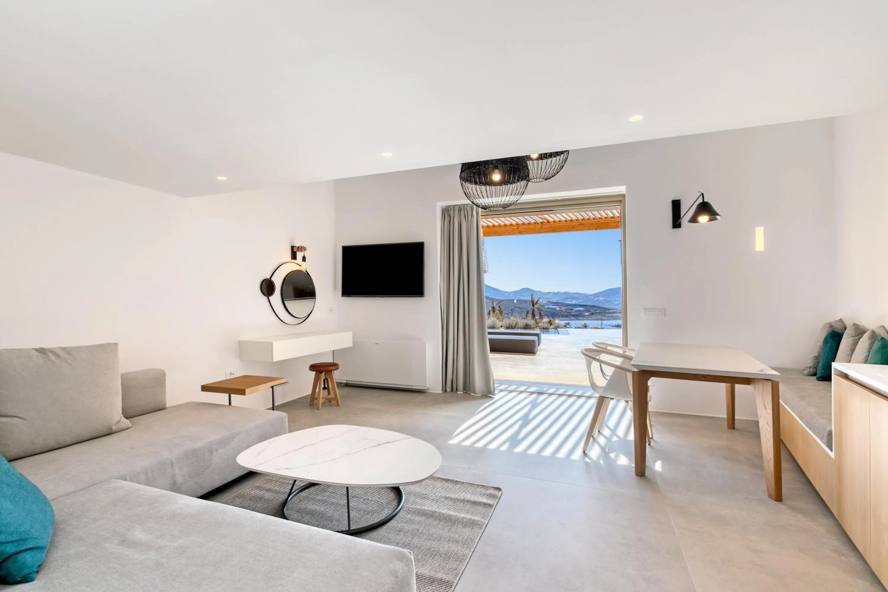 TV and multimedia in Nasta Suites & Villas Intentional Living Mykonos