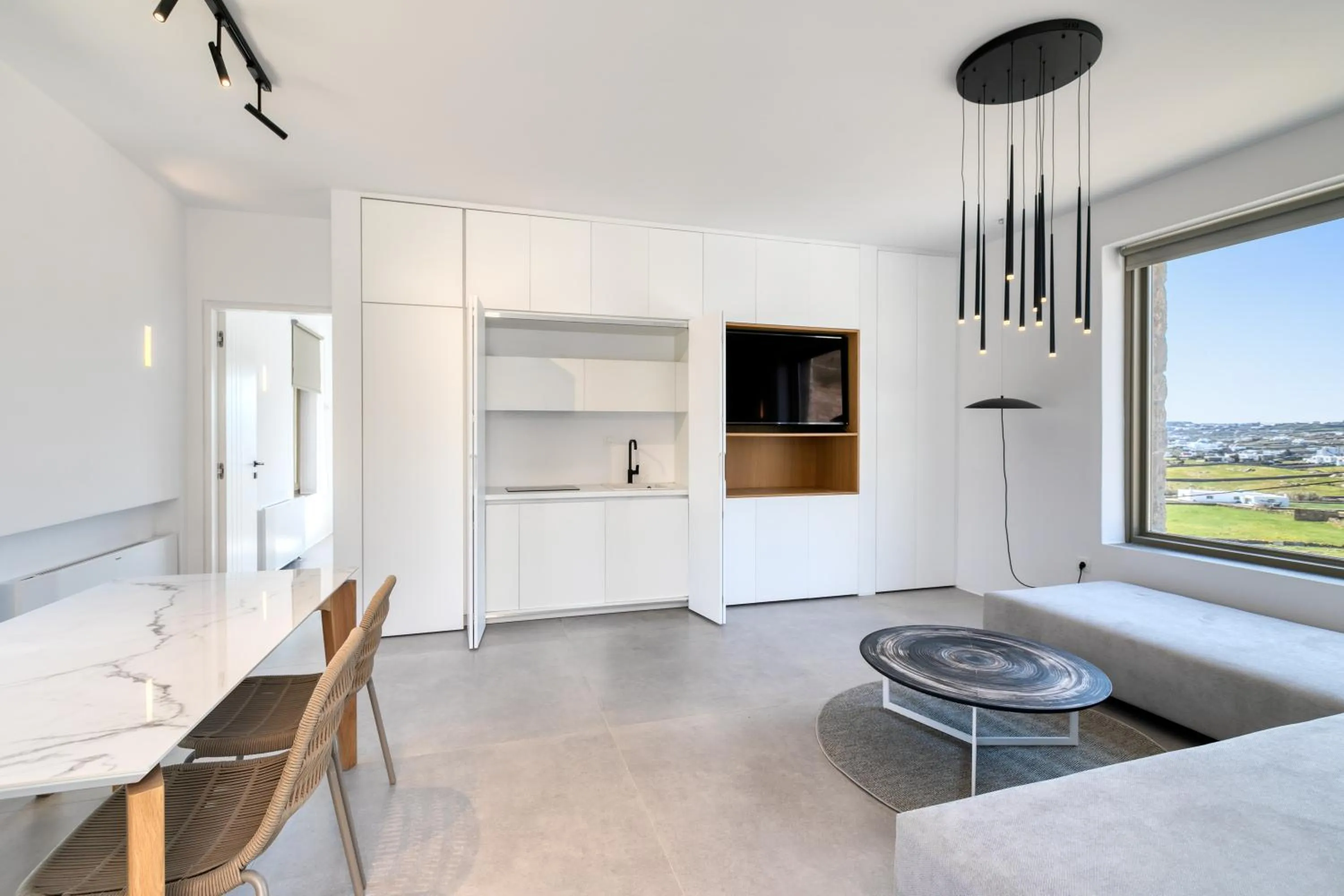 Kitchen or kitchenette in Nasta Suites & Villas Intentional Living Mykonos