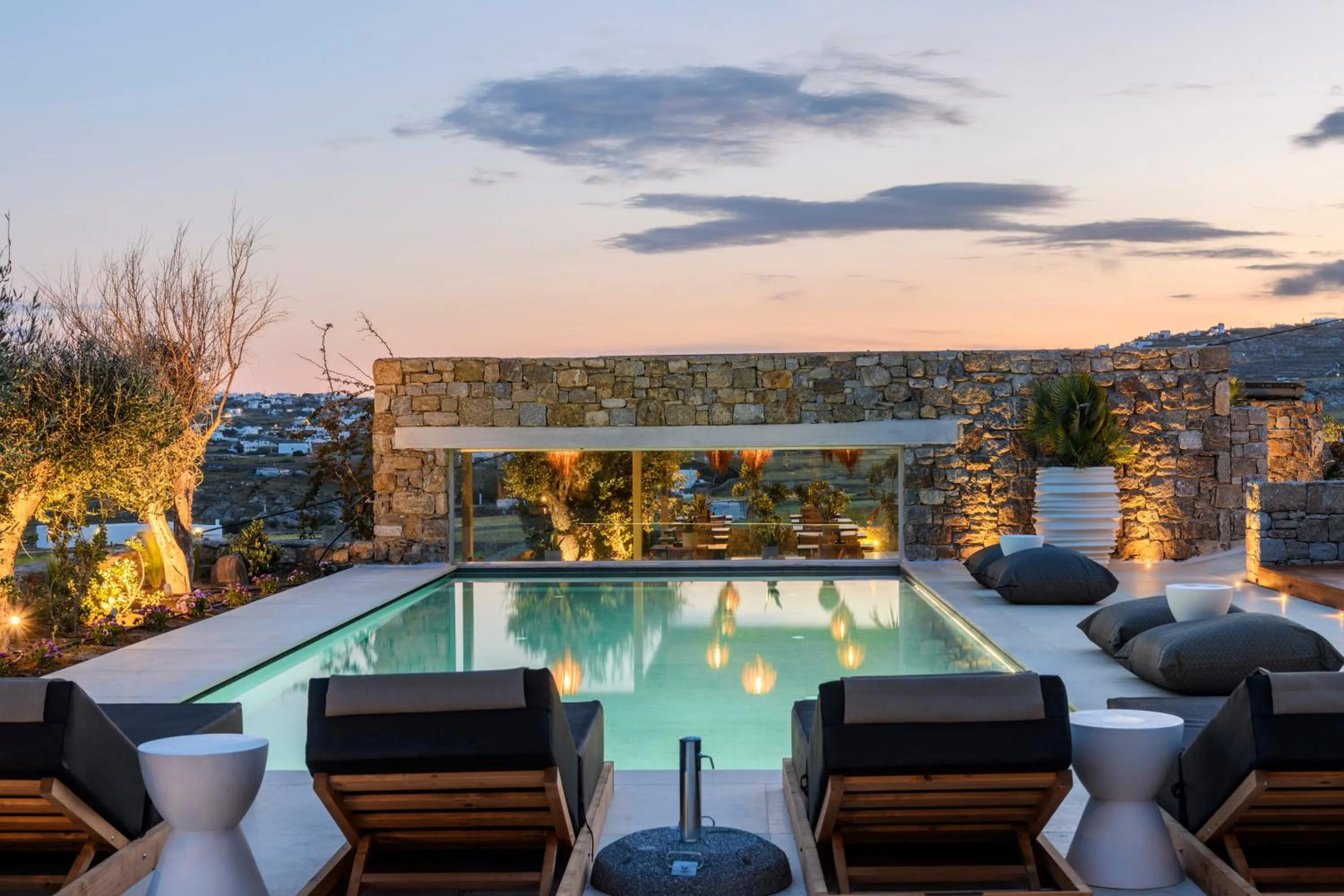 Swimming pool in Nasta Suites & Villas Intentional Living Mykonos