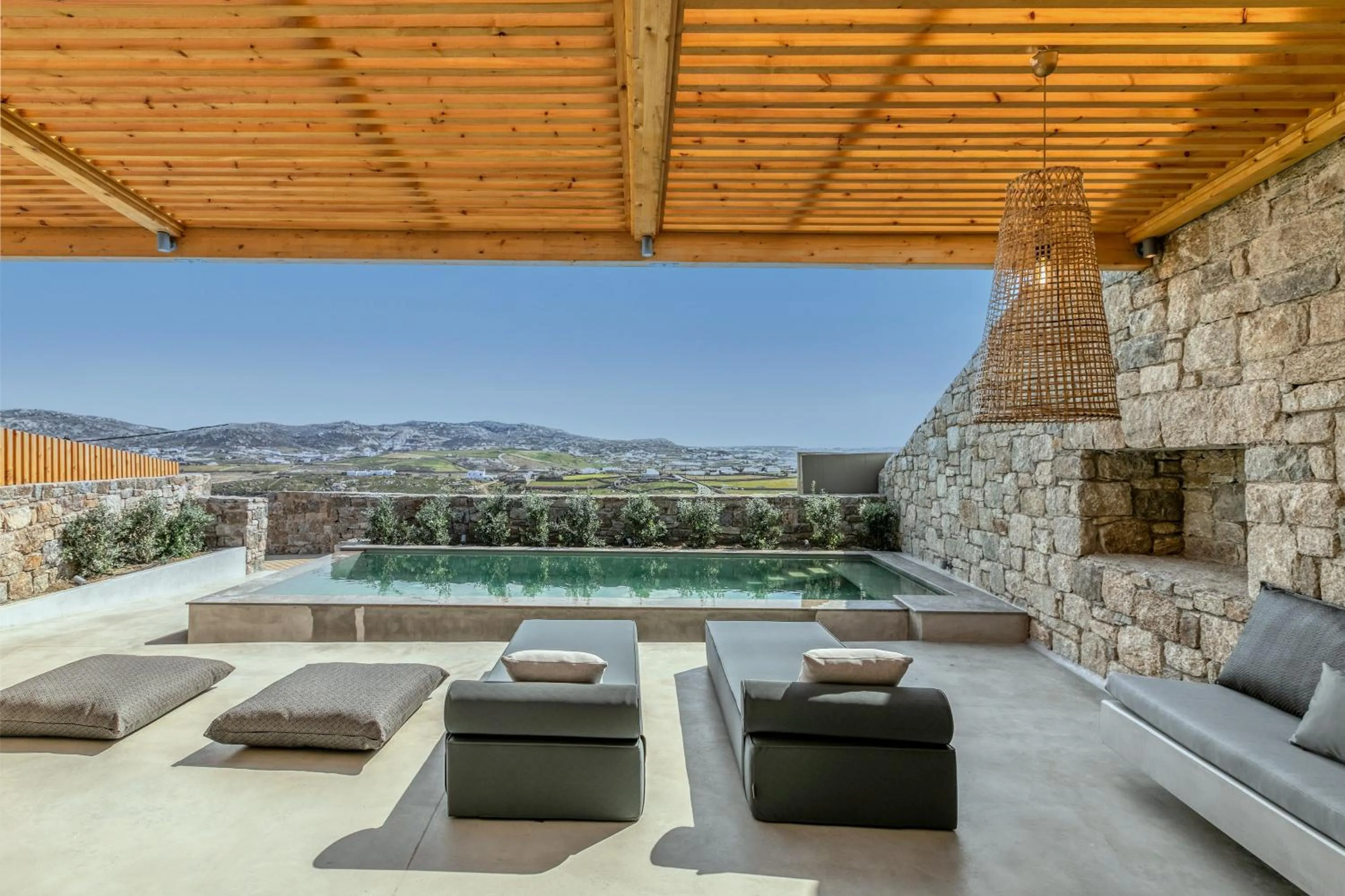 Patio in Nasta Suites & Villas Intentional Living Mykonos