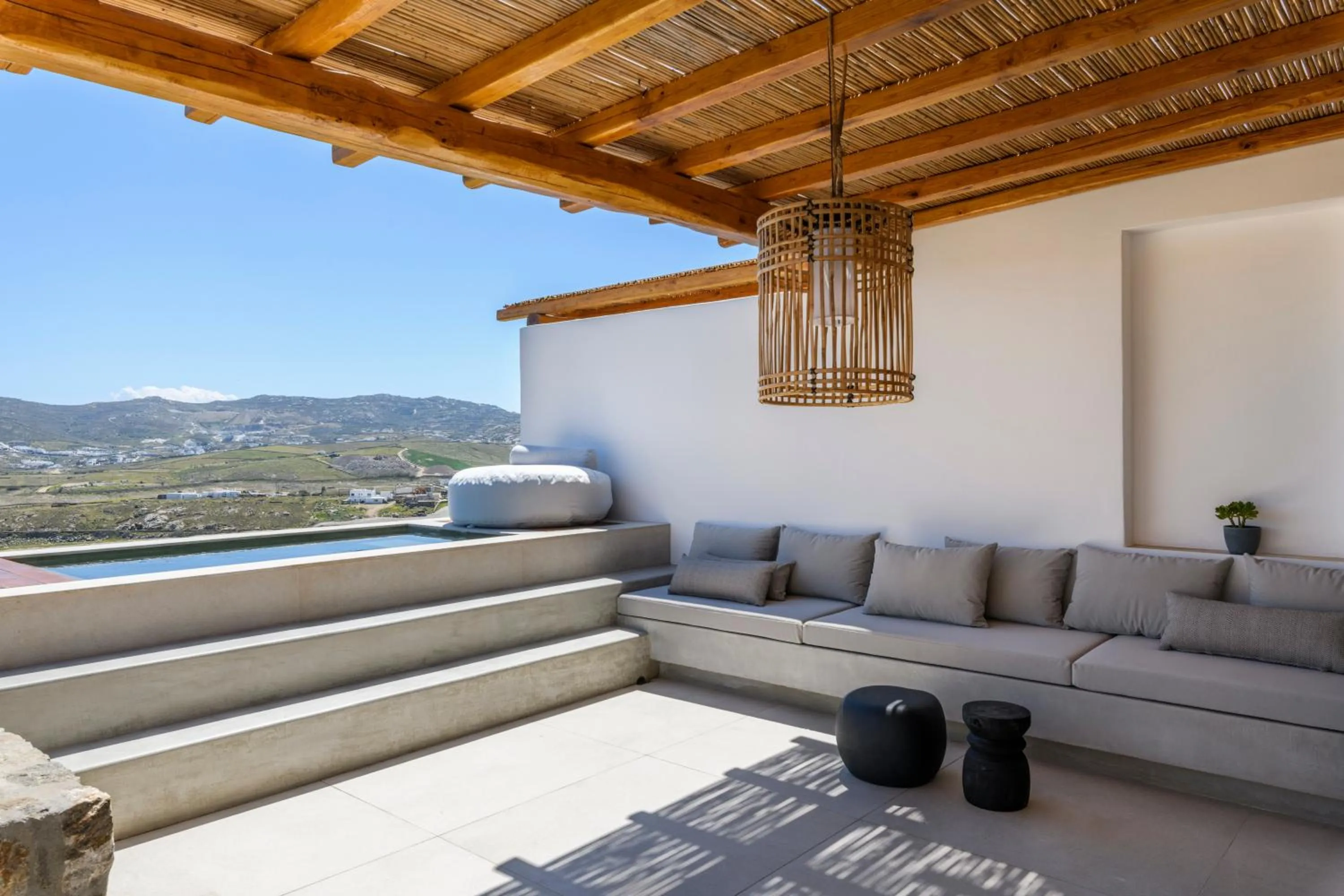 Patio in Nasta Suites & Villas Intentional Living Mykonos