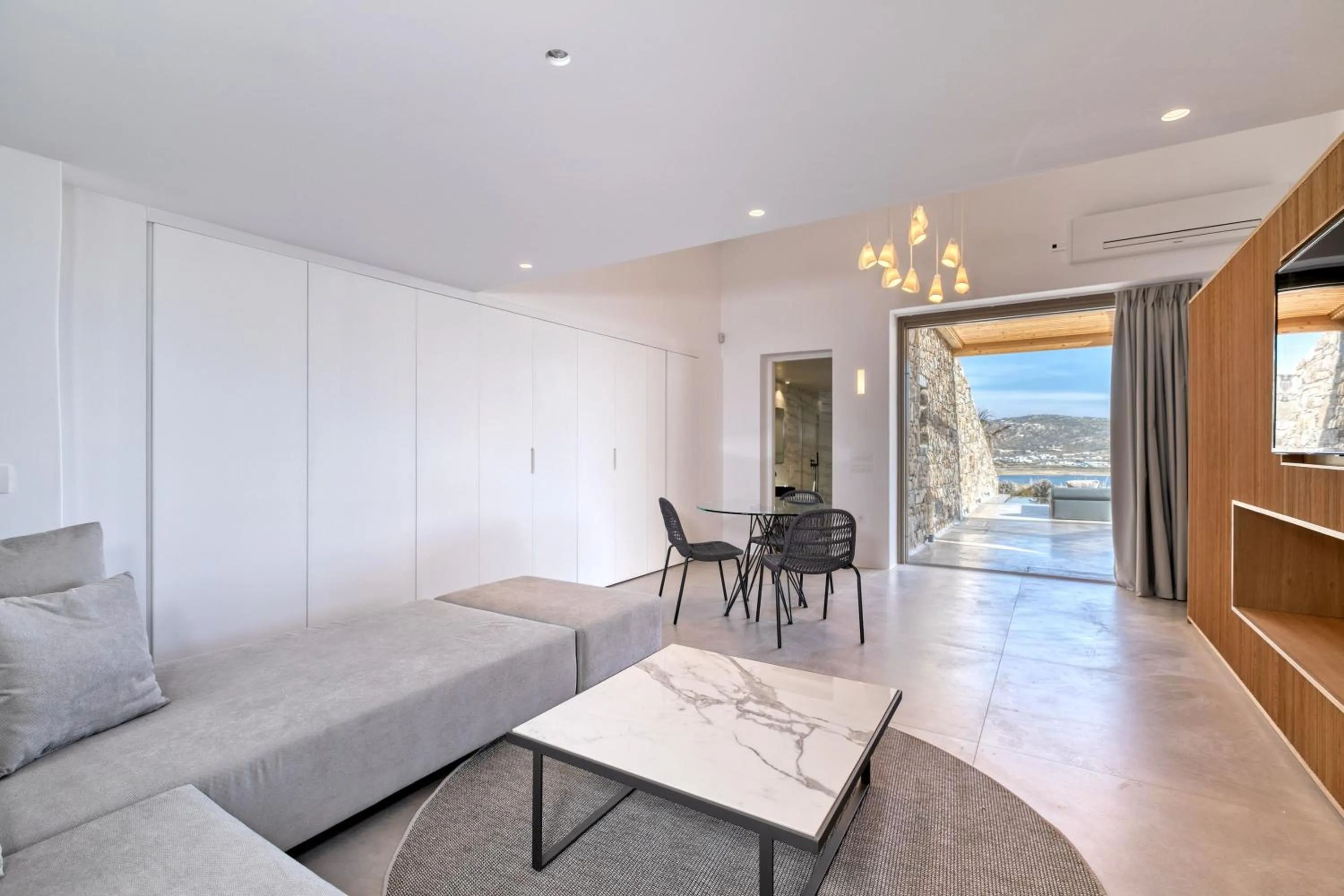 Living room in Nasta Suites & Villas Intentional Living Mykonos