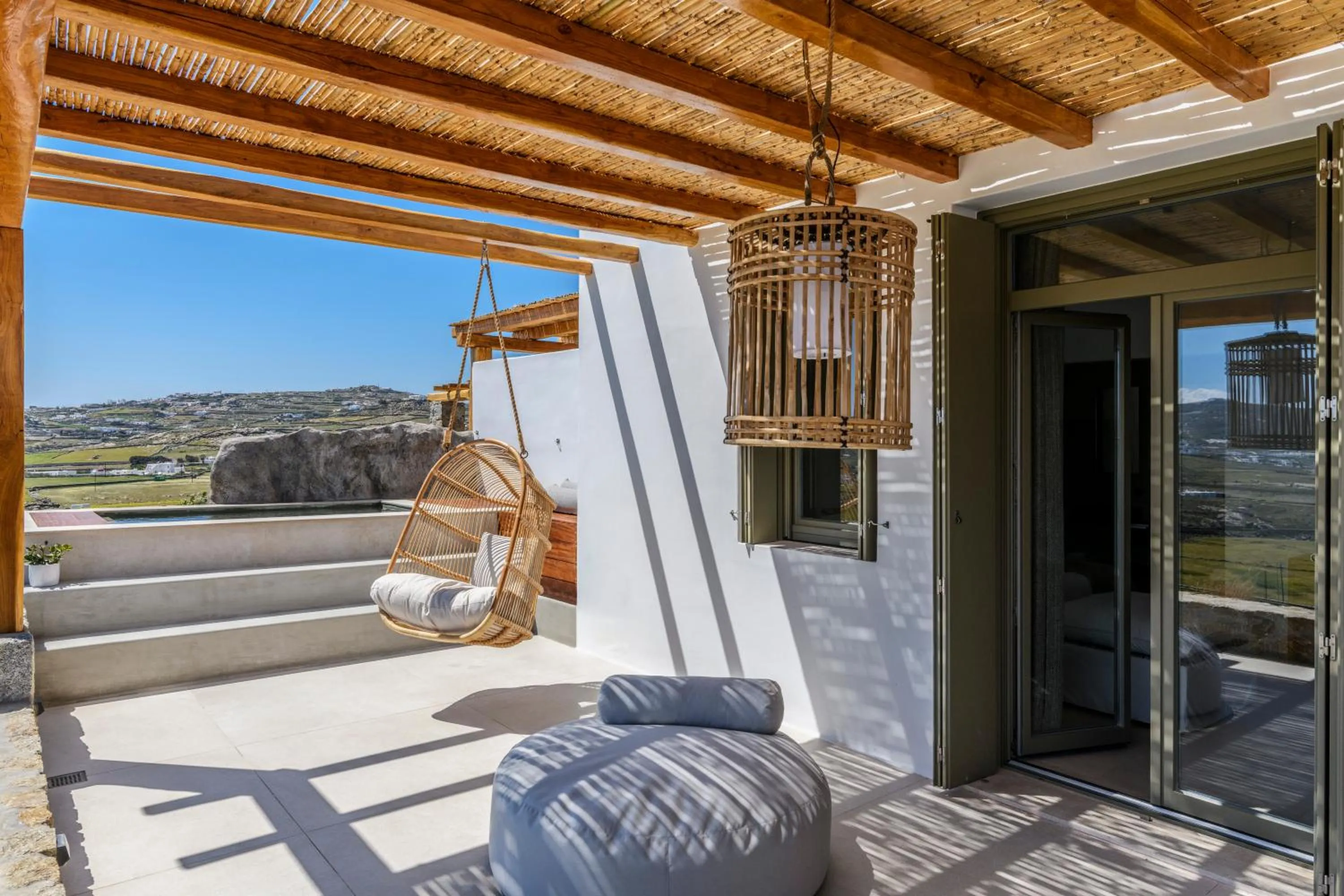 Patio in Nasta Suites & Villas Intentional Living Mykonos