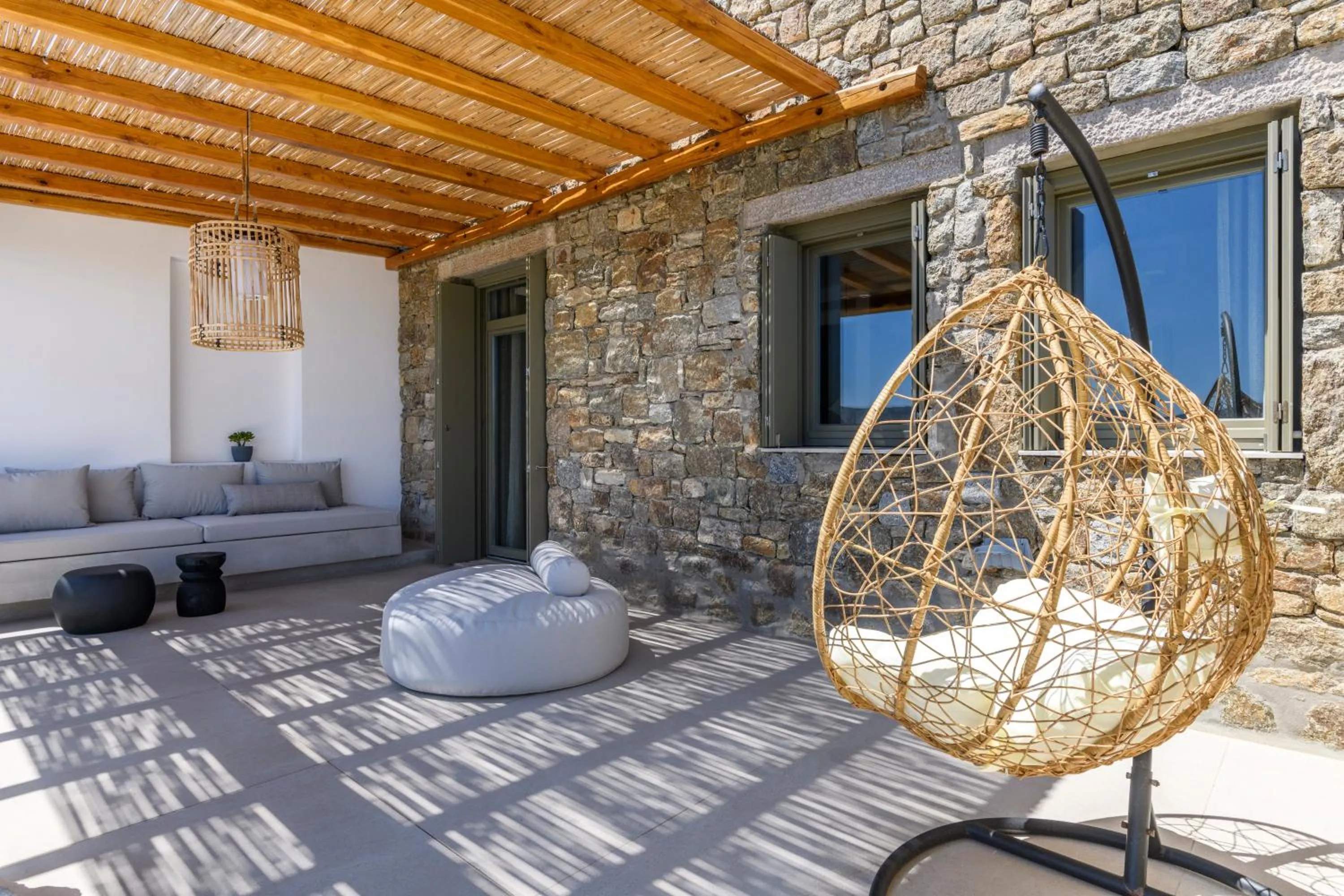 Patio in Nasta Suites & Villas Intentional Living Mykonos