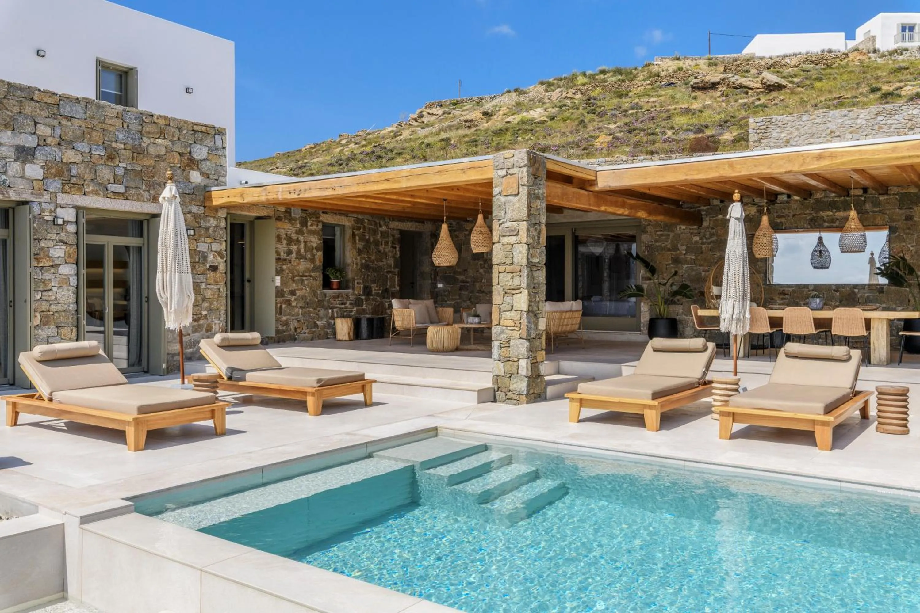 Patio in Nasta Suites & Villas Intentional Living Mykonos
