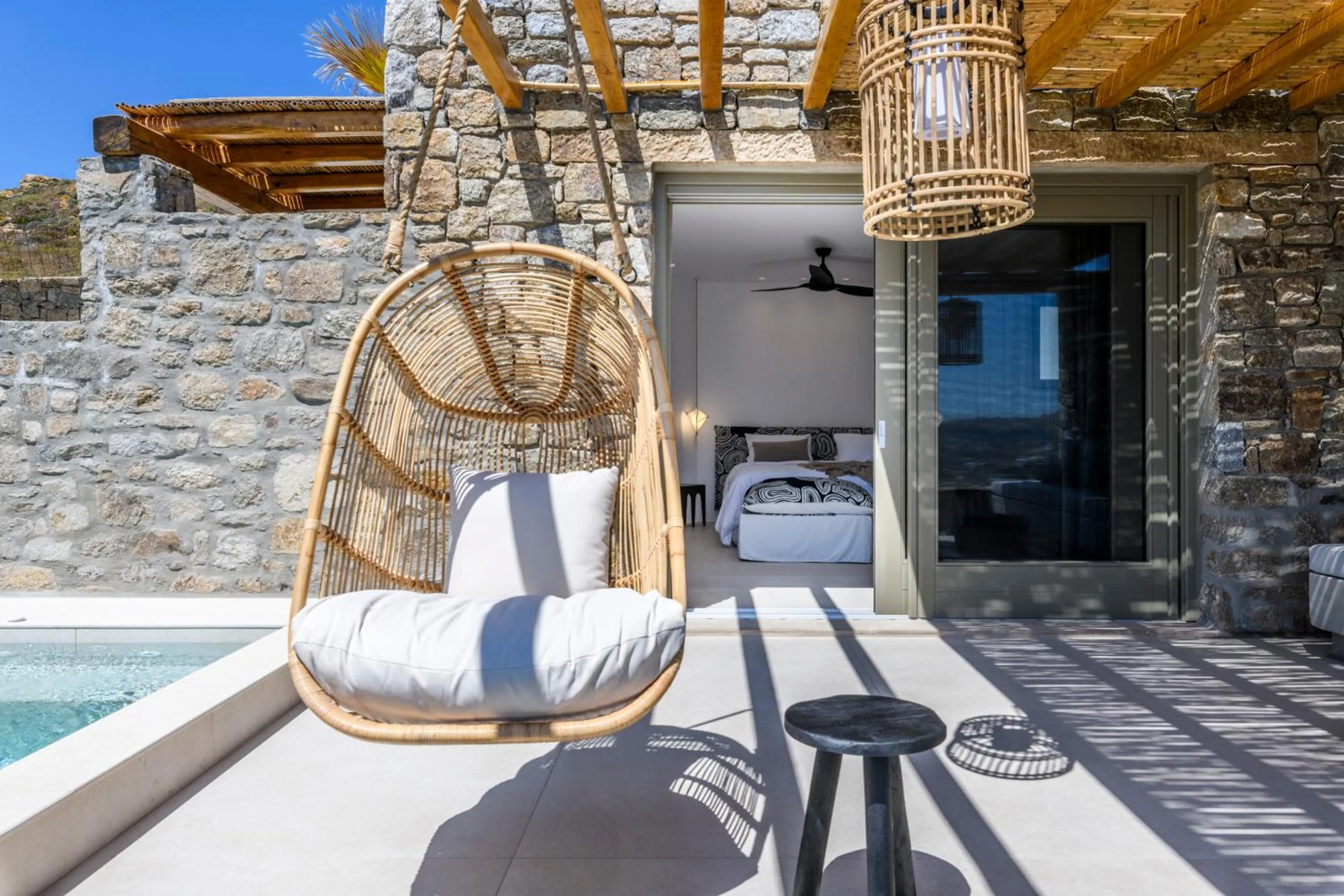 Patio in Nasta Suites & Villas Intentional Living Mykonos