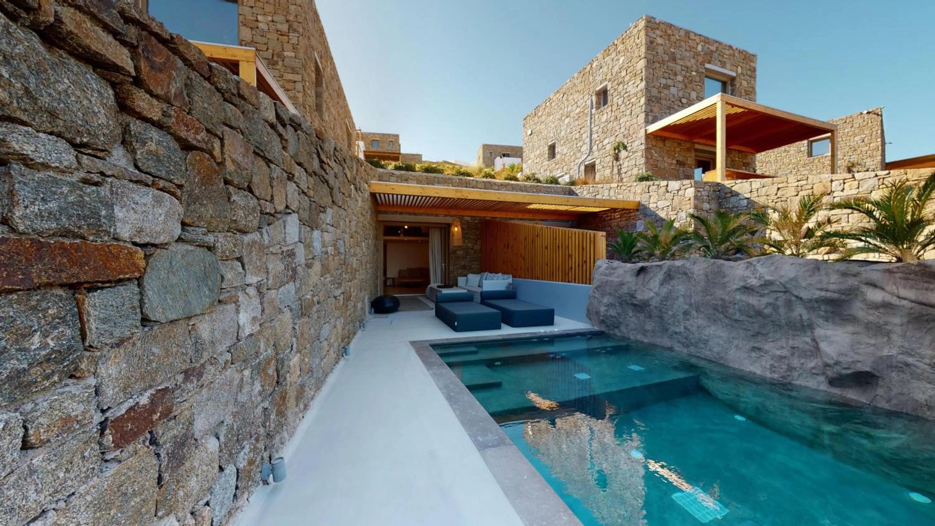 Patio in Nasta Suites & Villas Intentional Living Mykonos