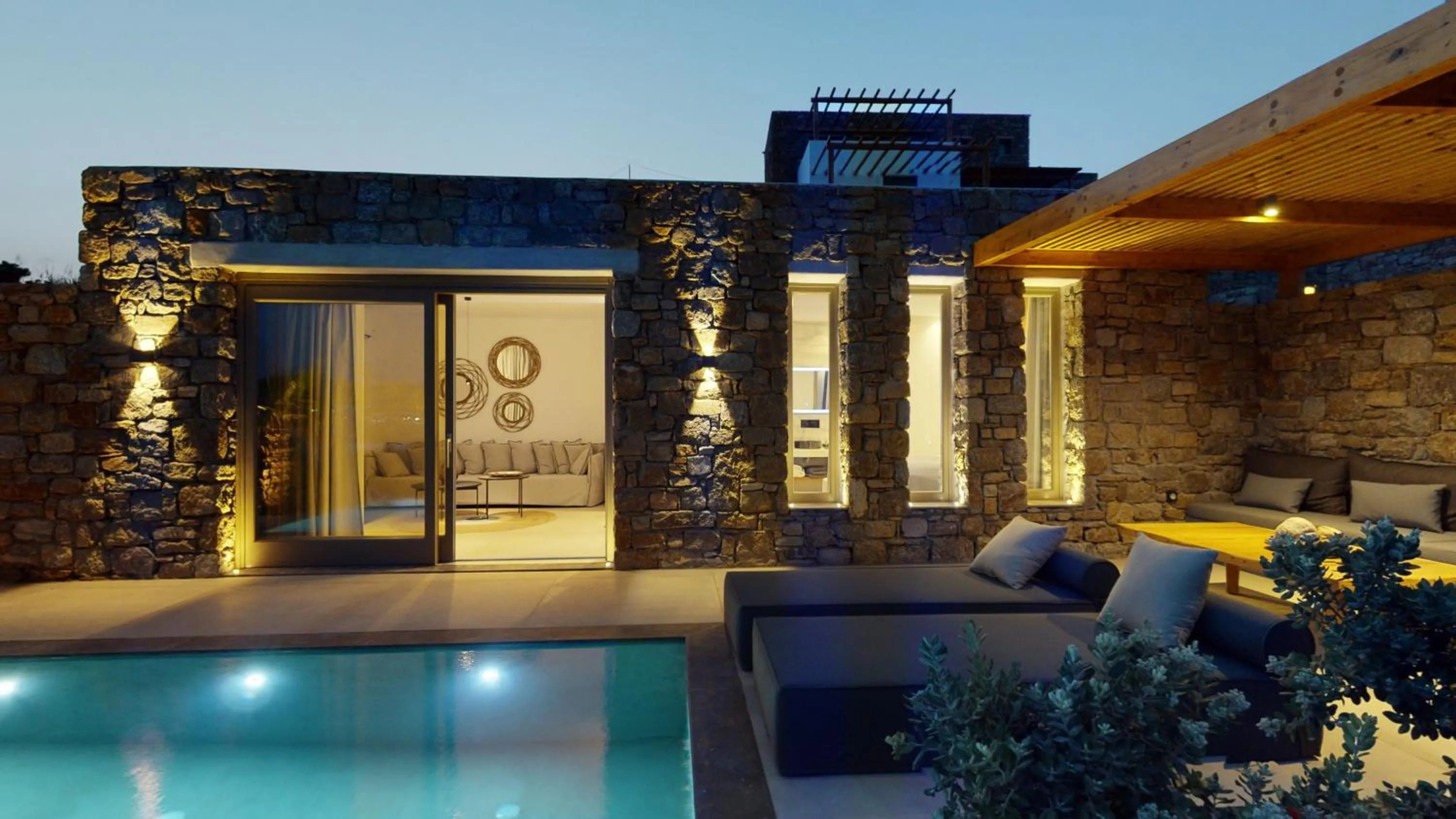 Patio in Nasta Suites & Villas Intentional Living Mykonos