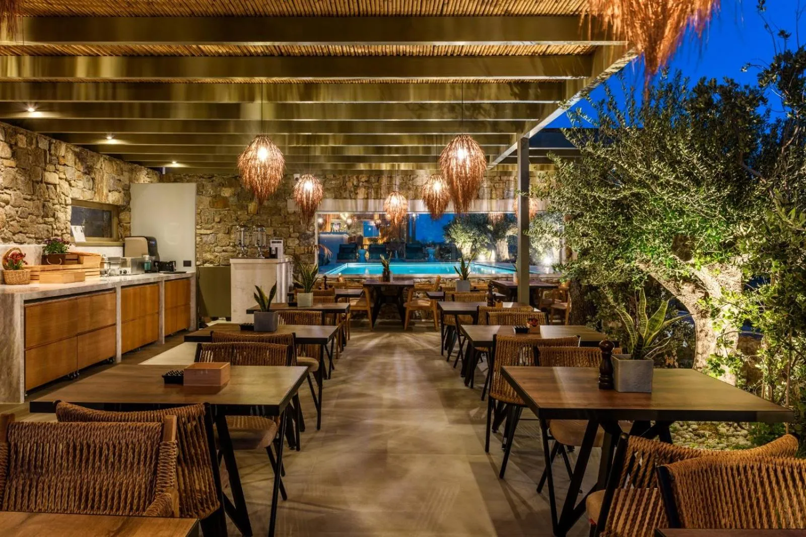 Breakfast in Nasta Suites & Villas Intentional Living Mykonos