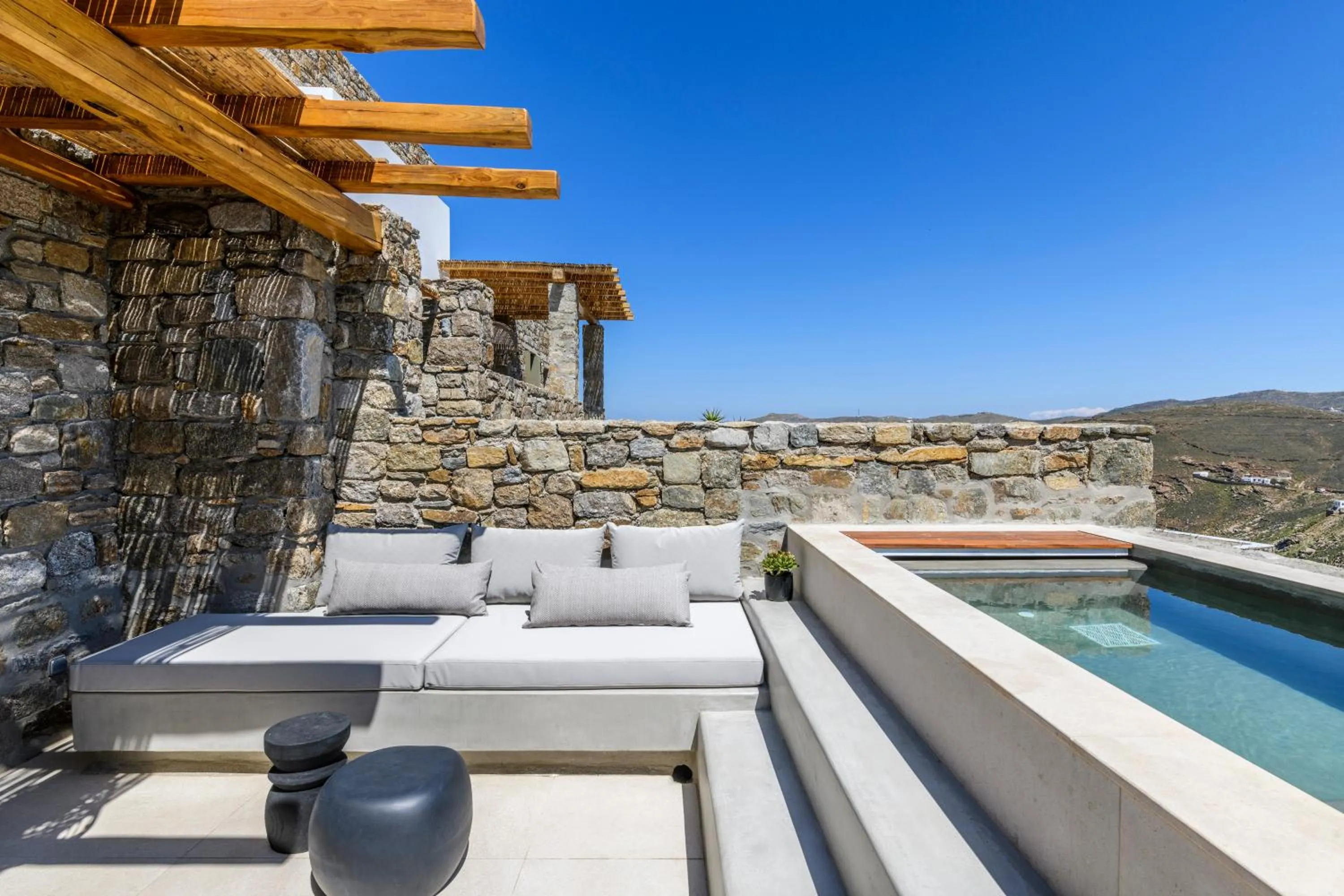 Patio in Nasta Suites & Villas Intentional Living Mykonos
