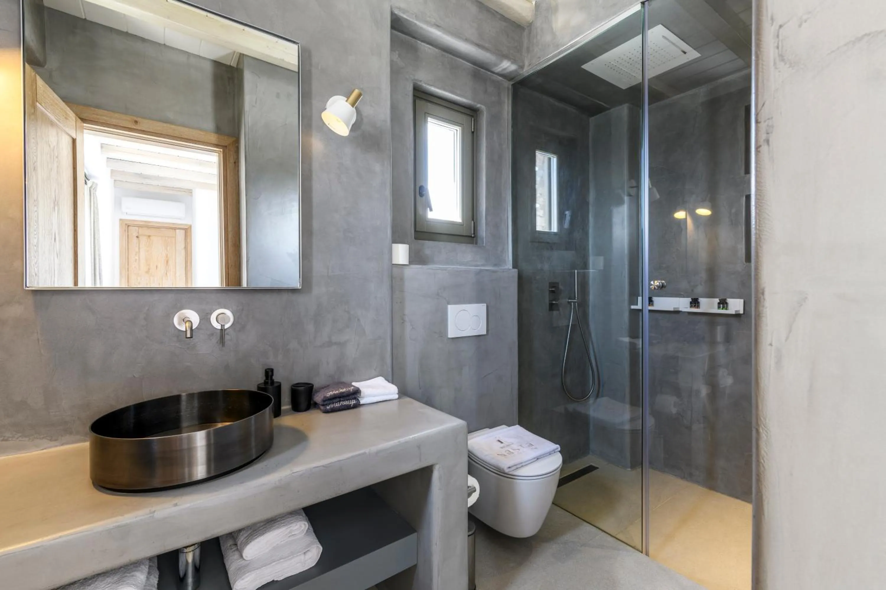 Shower in Nasta Suites & Villas Intentional Living Mykonos