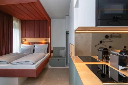 Photo of the whole room, Bed in Cocoon Theresienwiese