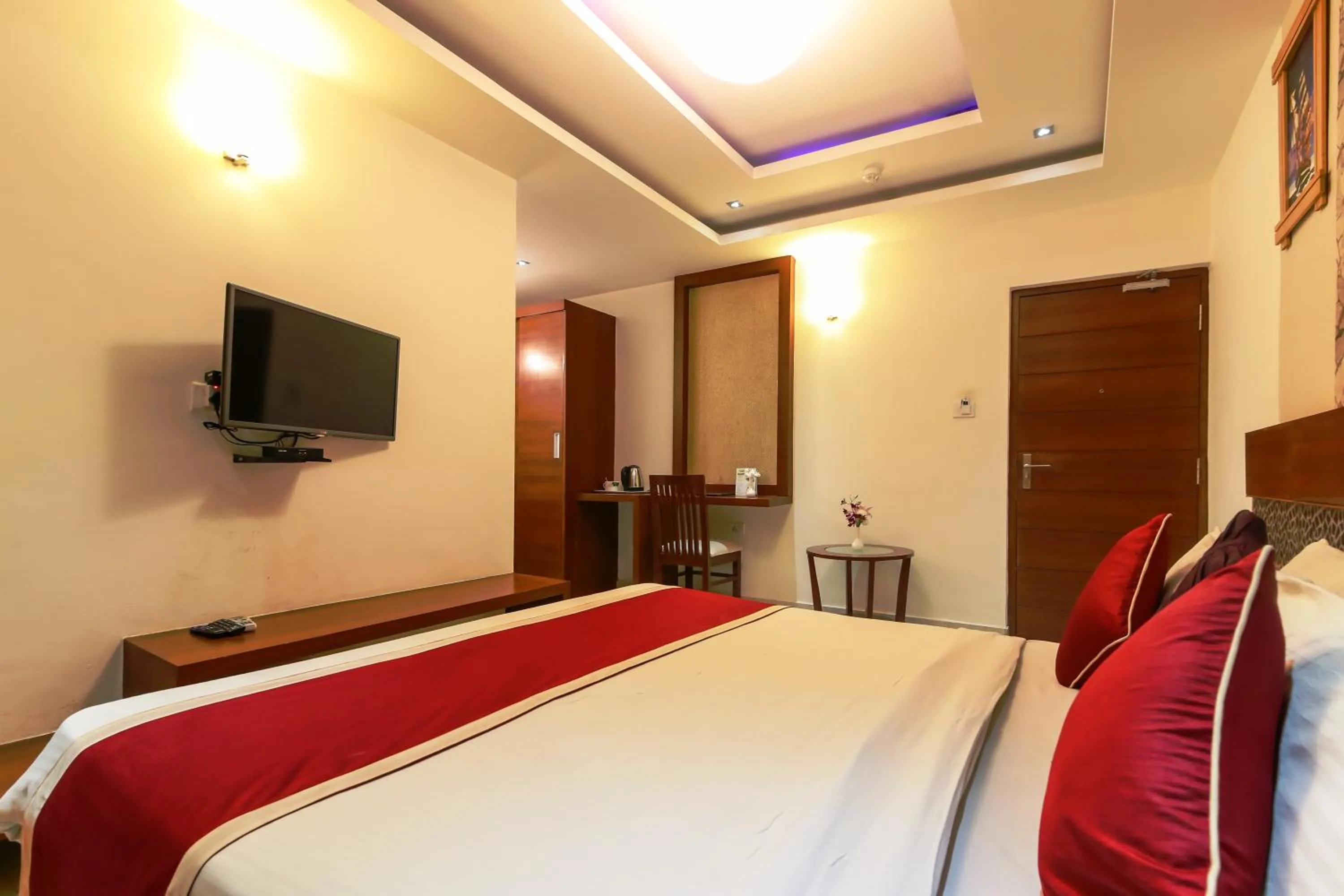 View (from property/room), Bed in Icon Suites by Bhagini