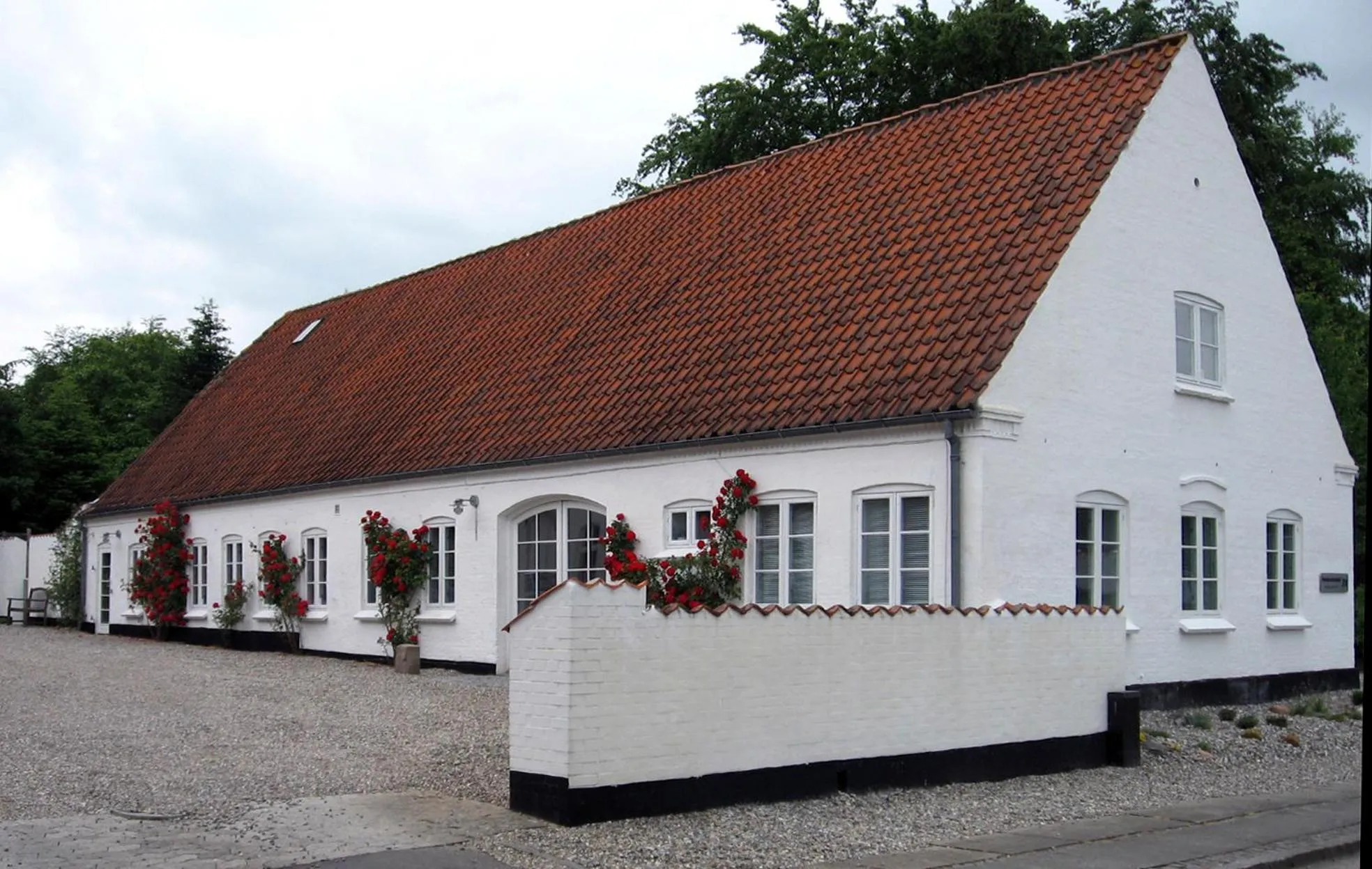 Property building in Skovridergaardens Ferielejligheder