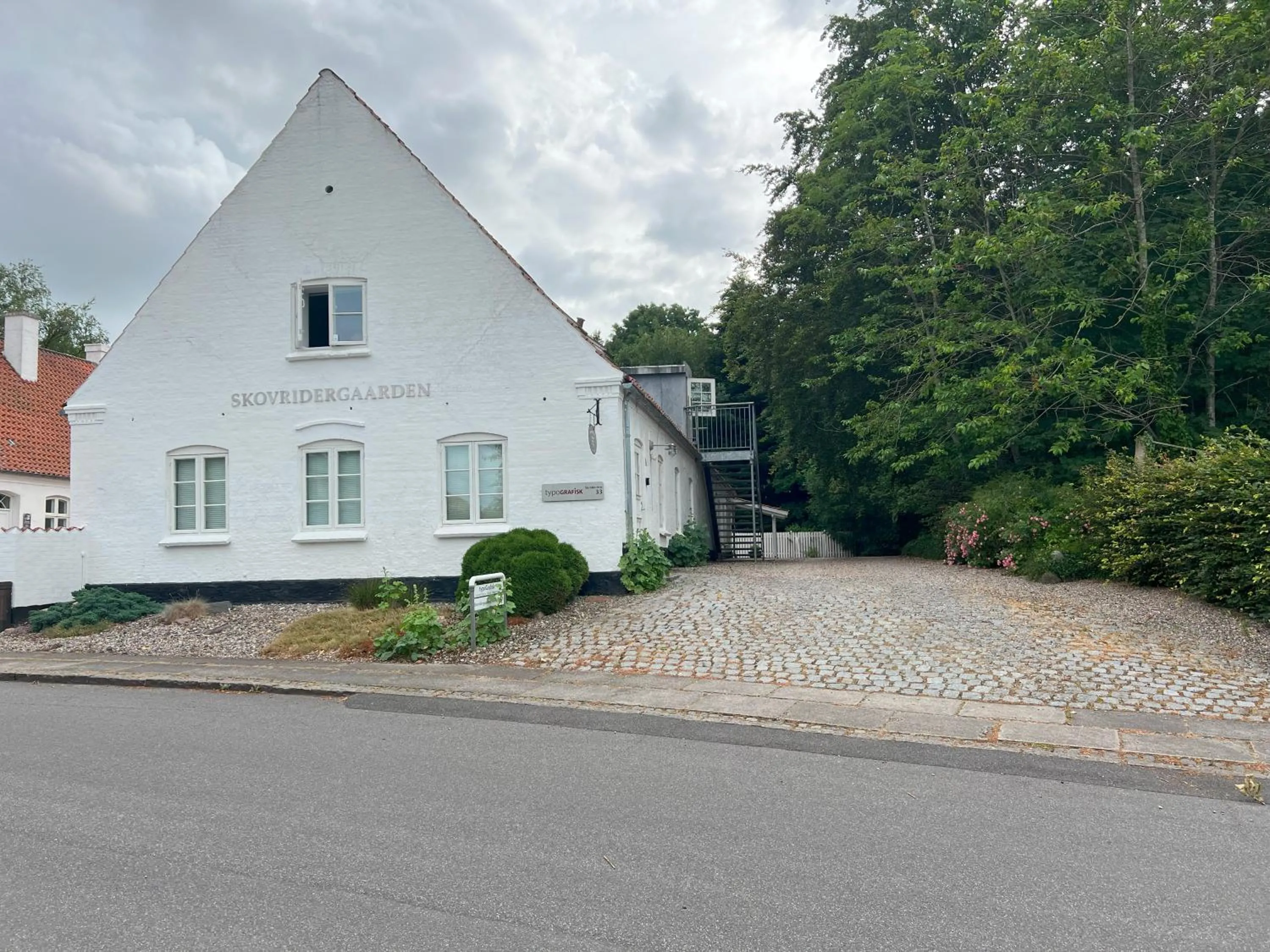 Facade/entrance in Skovridergaardens Ferielejligheder