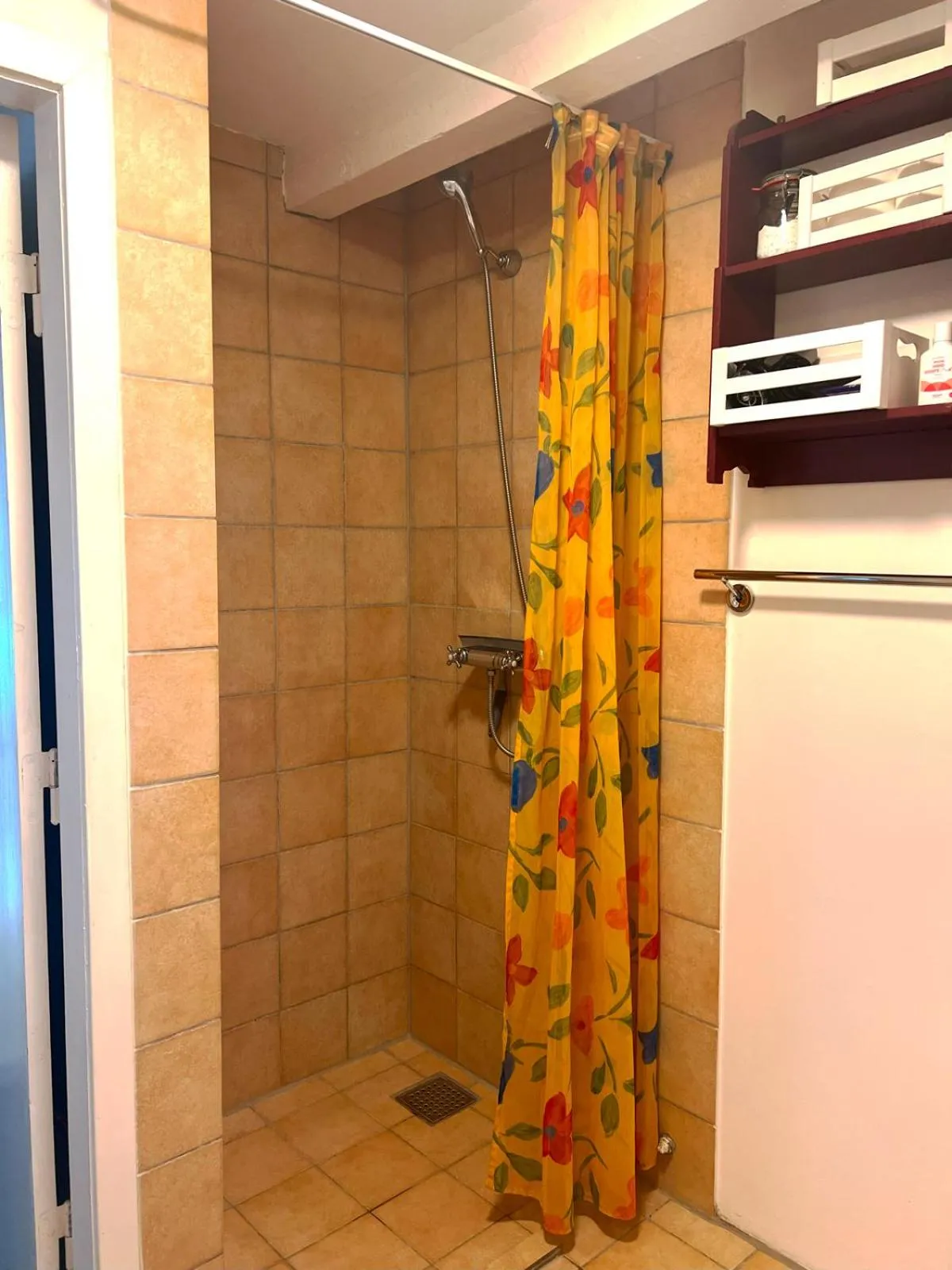 Shower in Skovridergaardens Ferielejligheder