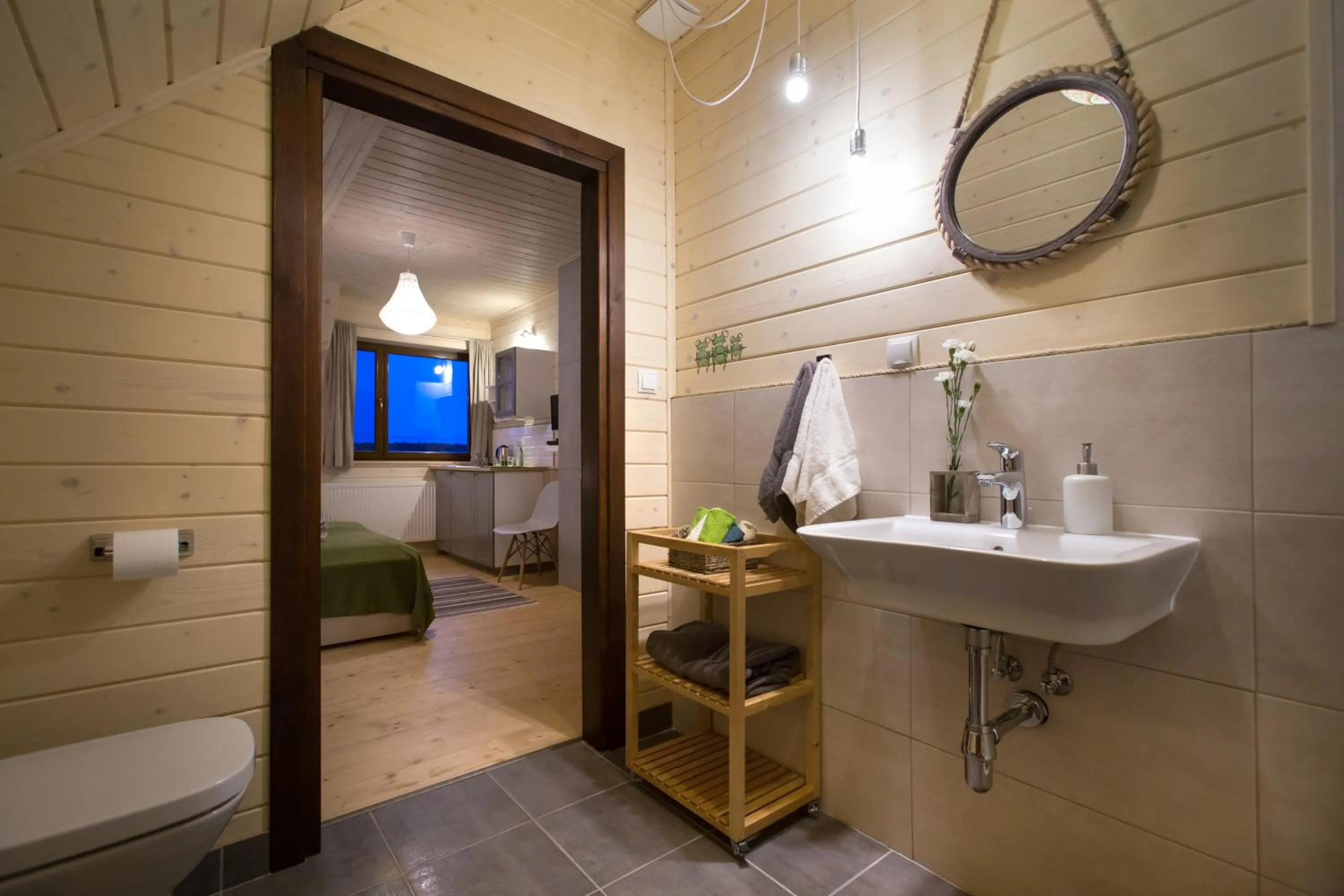 Bathroom in Sirvis Apartamenty