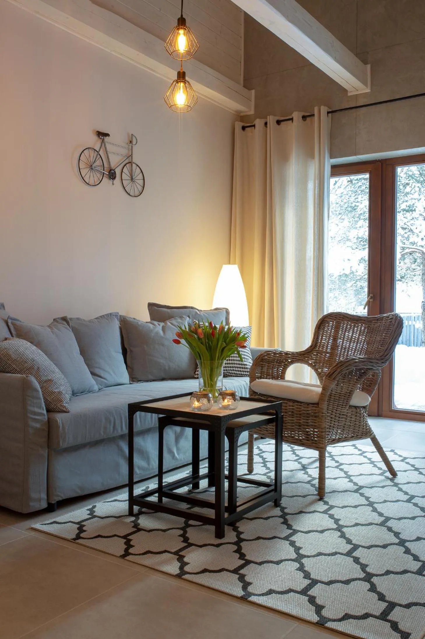 Seating area in Sirvis Apartamenty