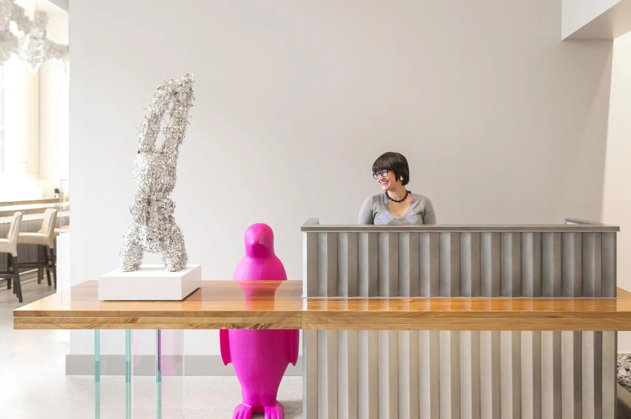 Lobby or reception in 21c Museum Hotel Durham