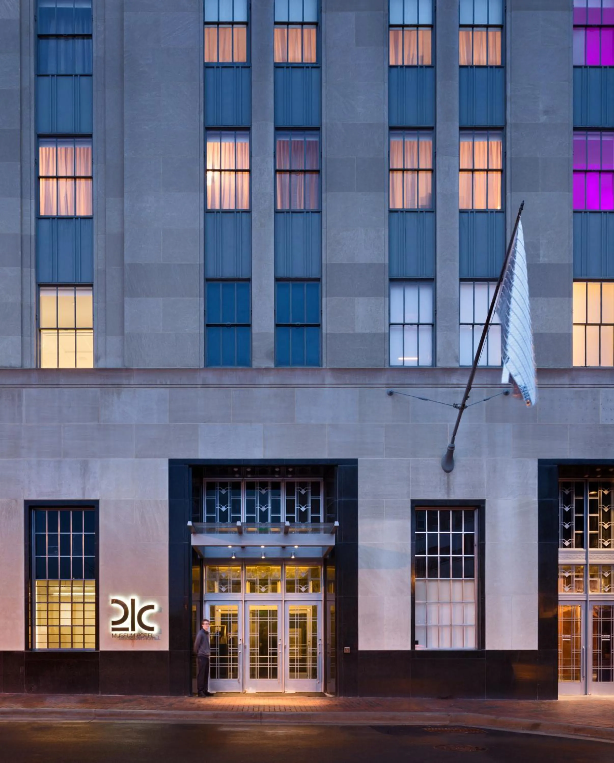 Property building in 21c Museum Hotel Durham