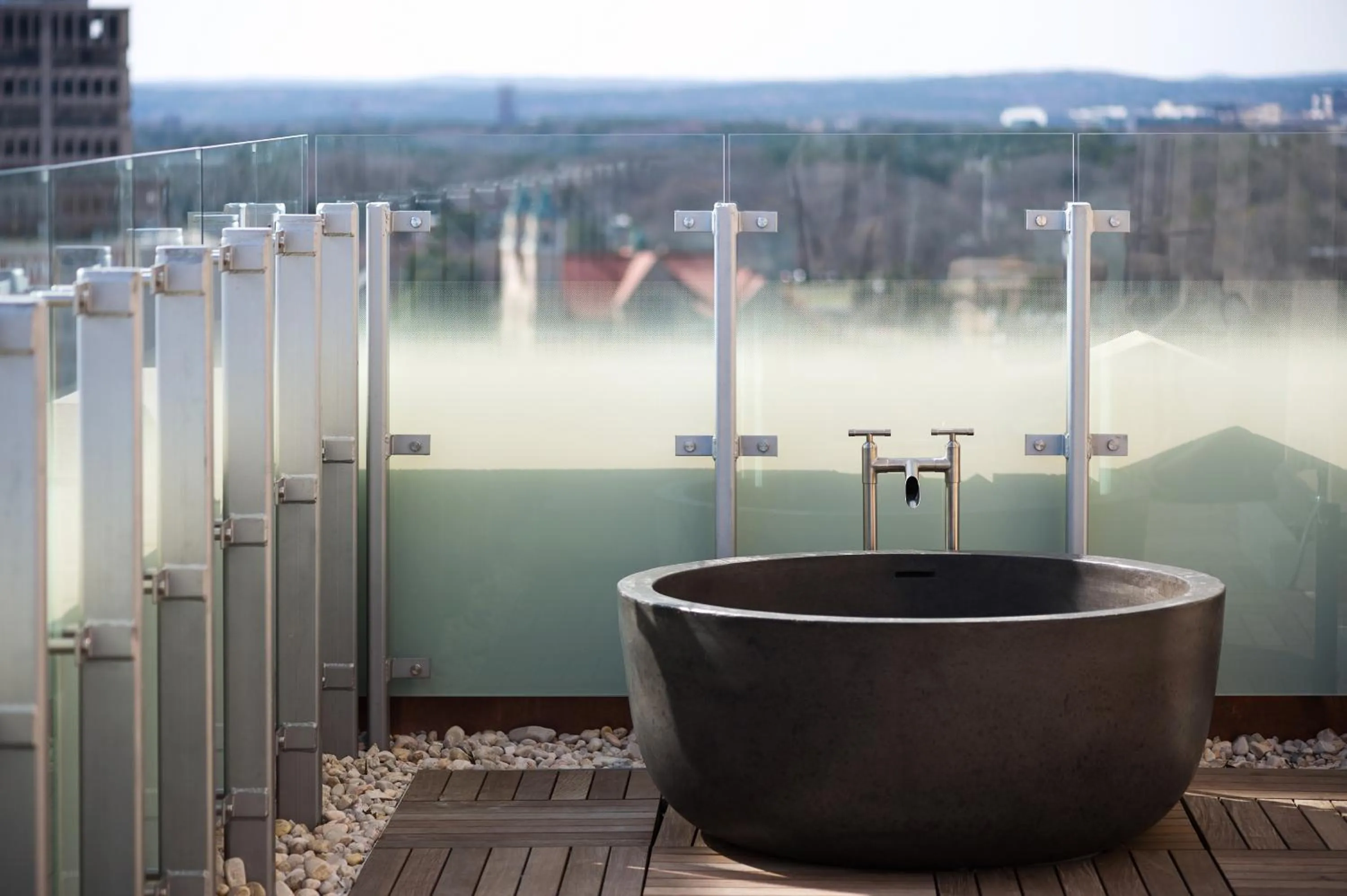 Balcony/Terrace in 21c Museum Hotel Durham
