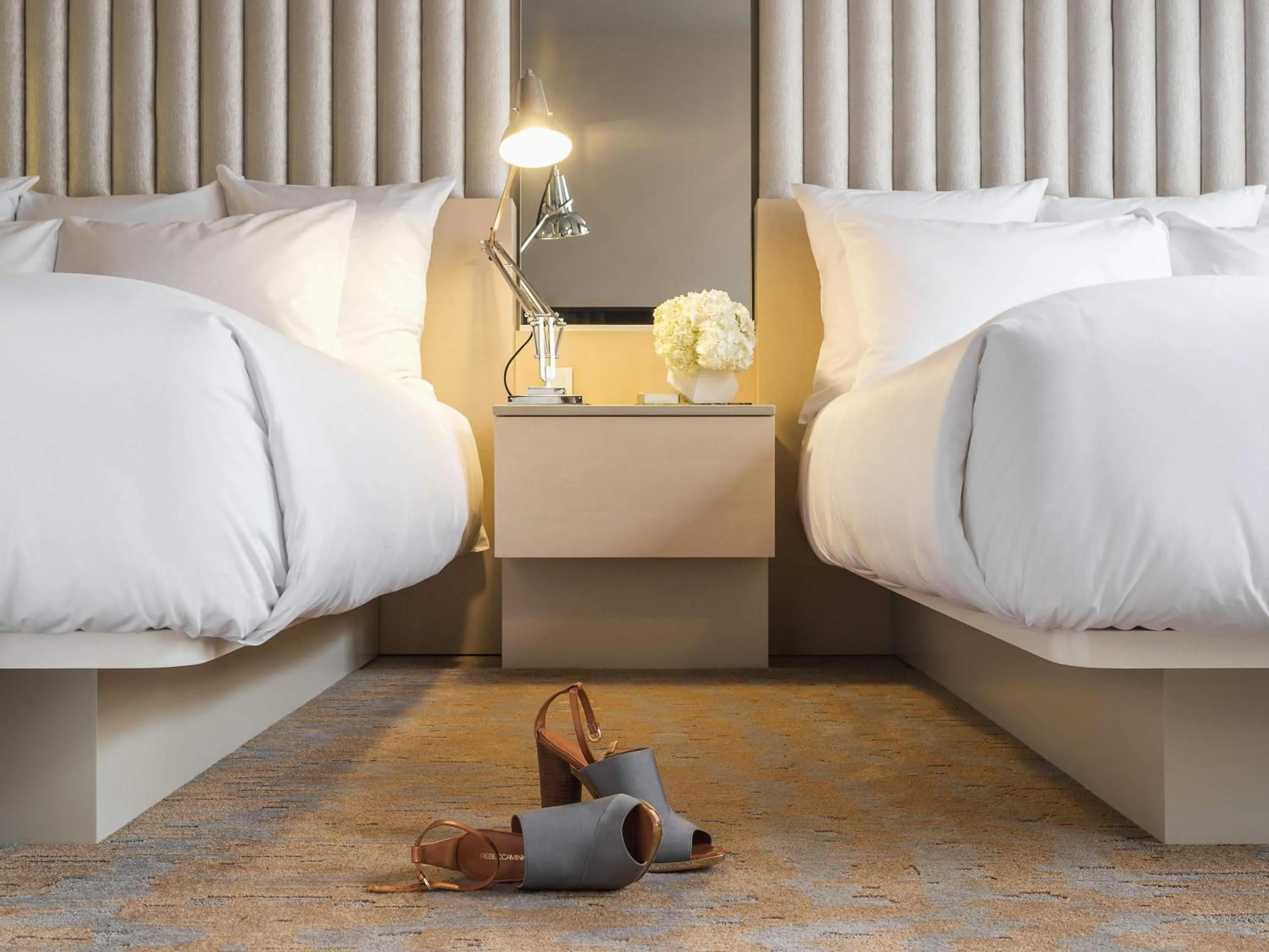 Bedroom, Bed in 21c Museum Hotel Durham