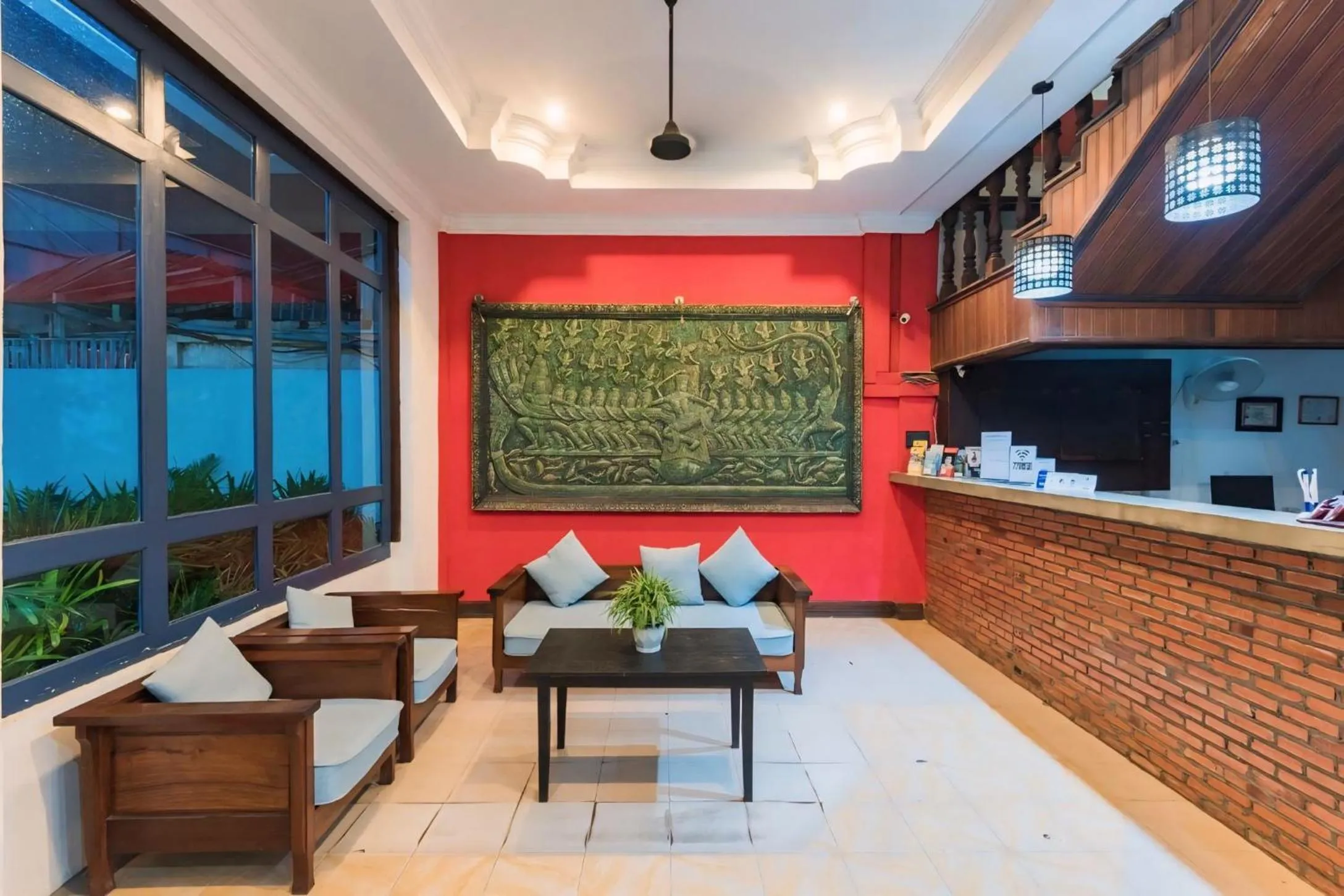 Lobby or reception in VPlus Hotel