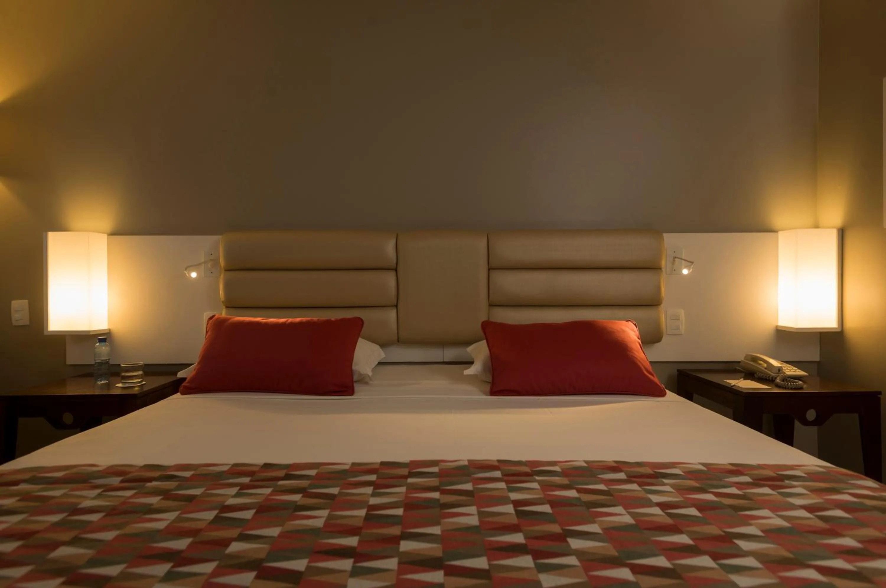 Bed in Hotel Luzeiros Fortaleza