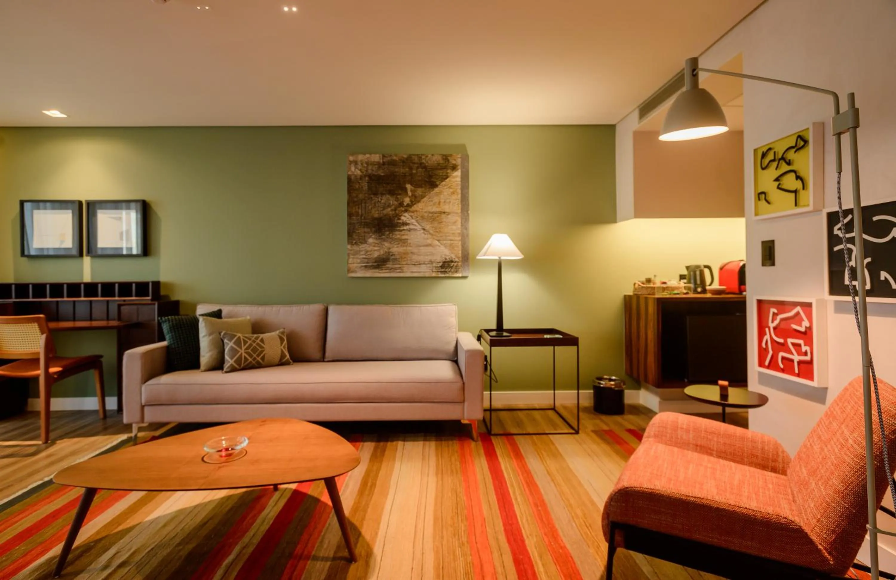 Seating area in Hotel Luzeiros Fortaleza