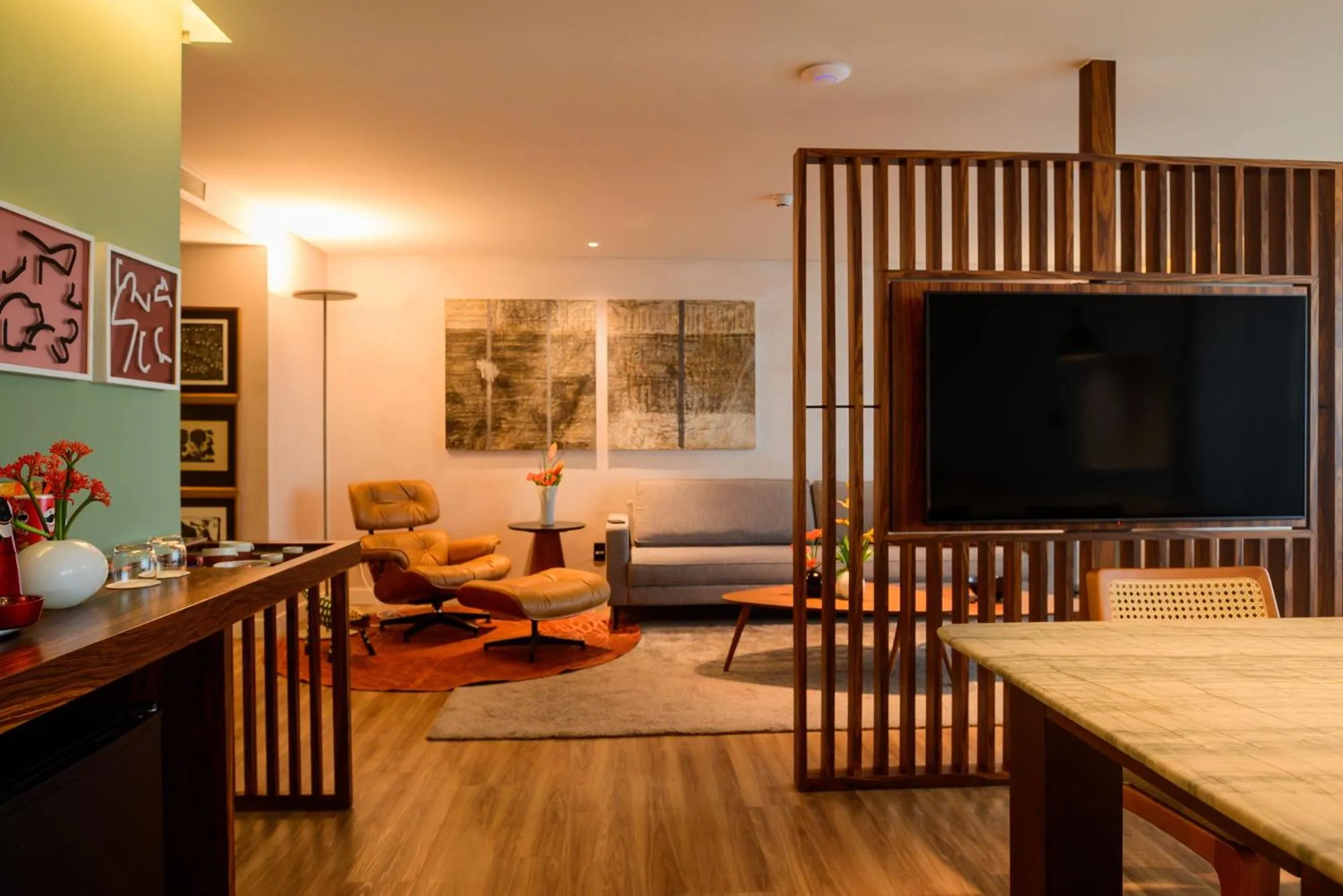 Seating area in Hotel Luzeiros Fortaleza